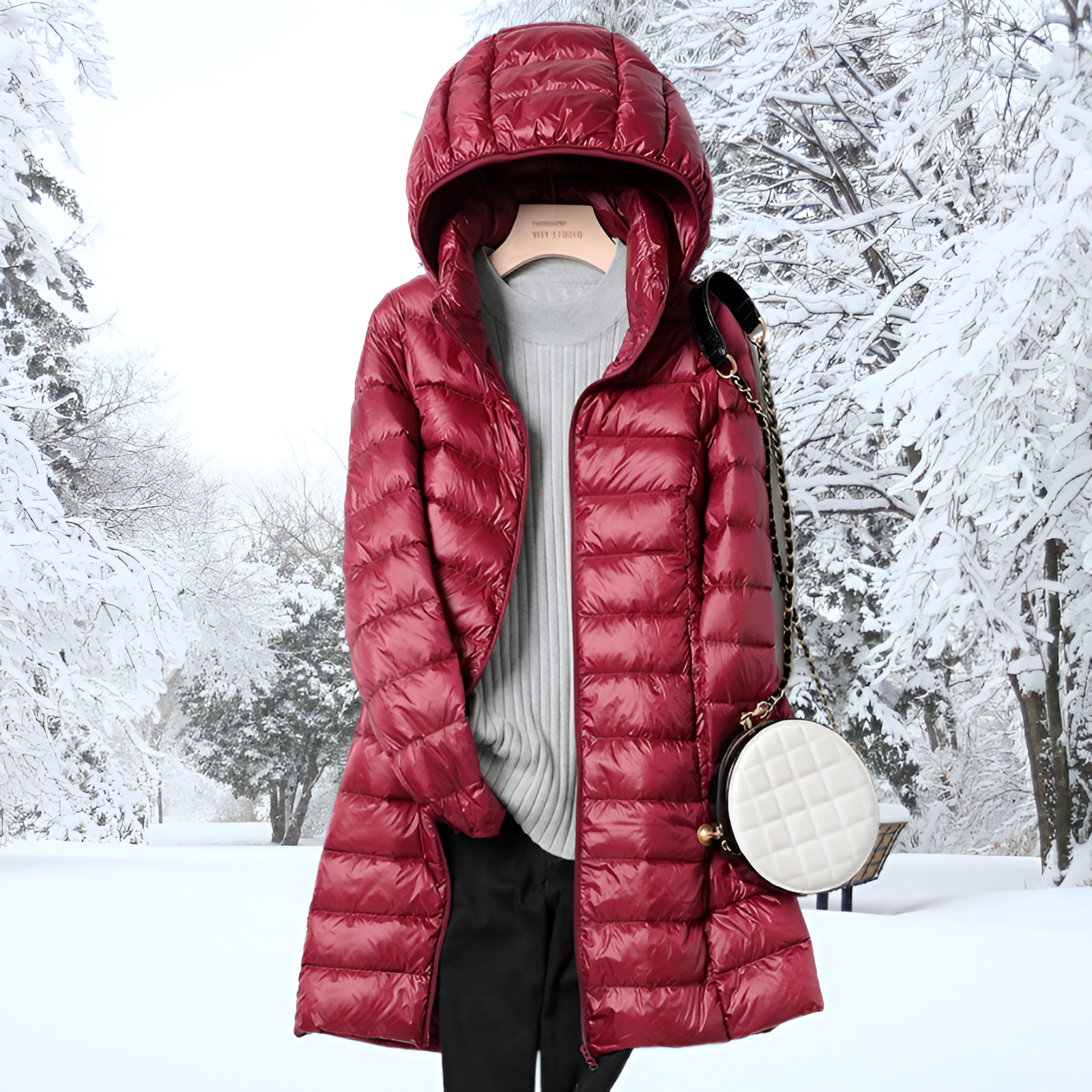 Long Puffer Jacket | Women's Winter Hooded