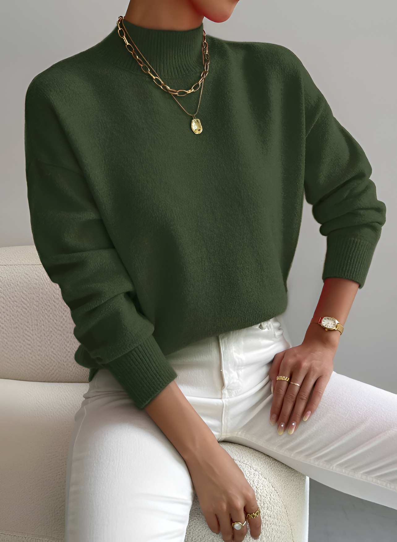 Mock Neck Jumper | Women's Smart Knit