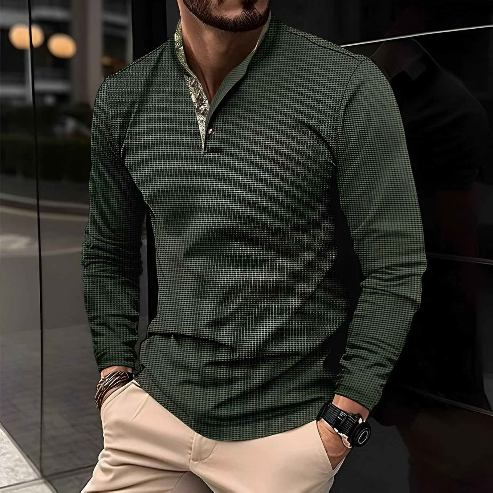 Men's Polo Long Sleeve | Collar