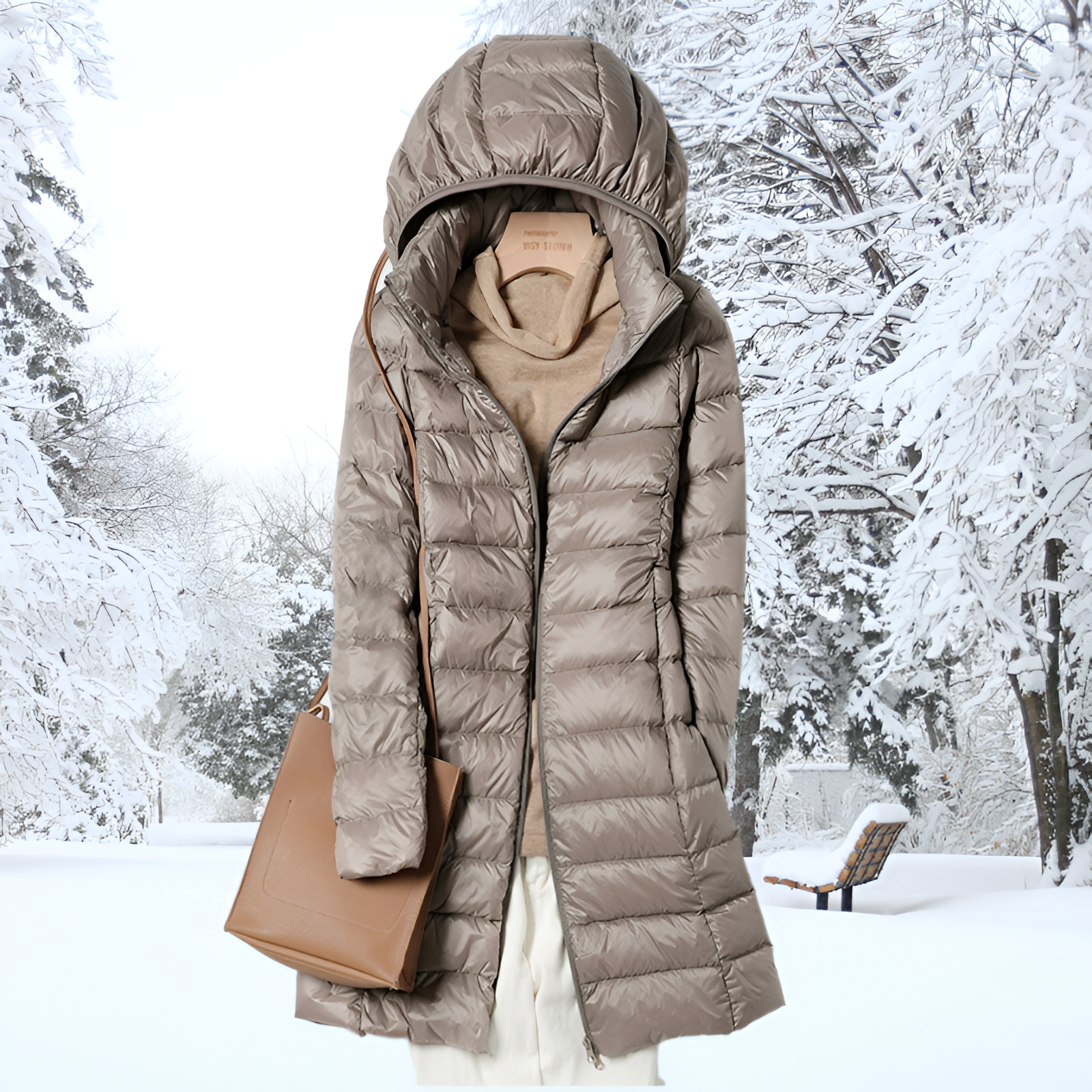 Long Puffer Jacket | Women's Winter Hooded