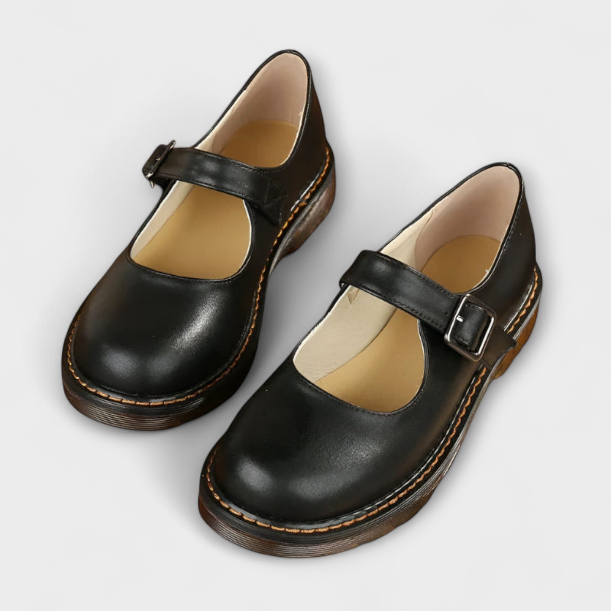 Women's Mary Jane Shoes | Classic Buckle Strap Casual Everyday Footwear