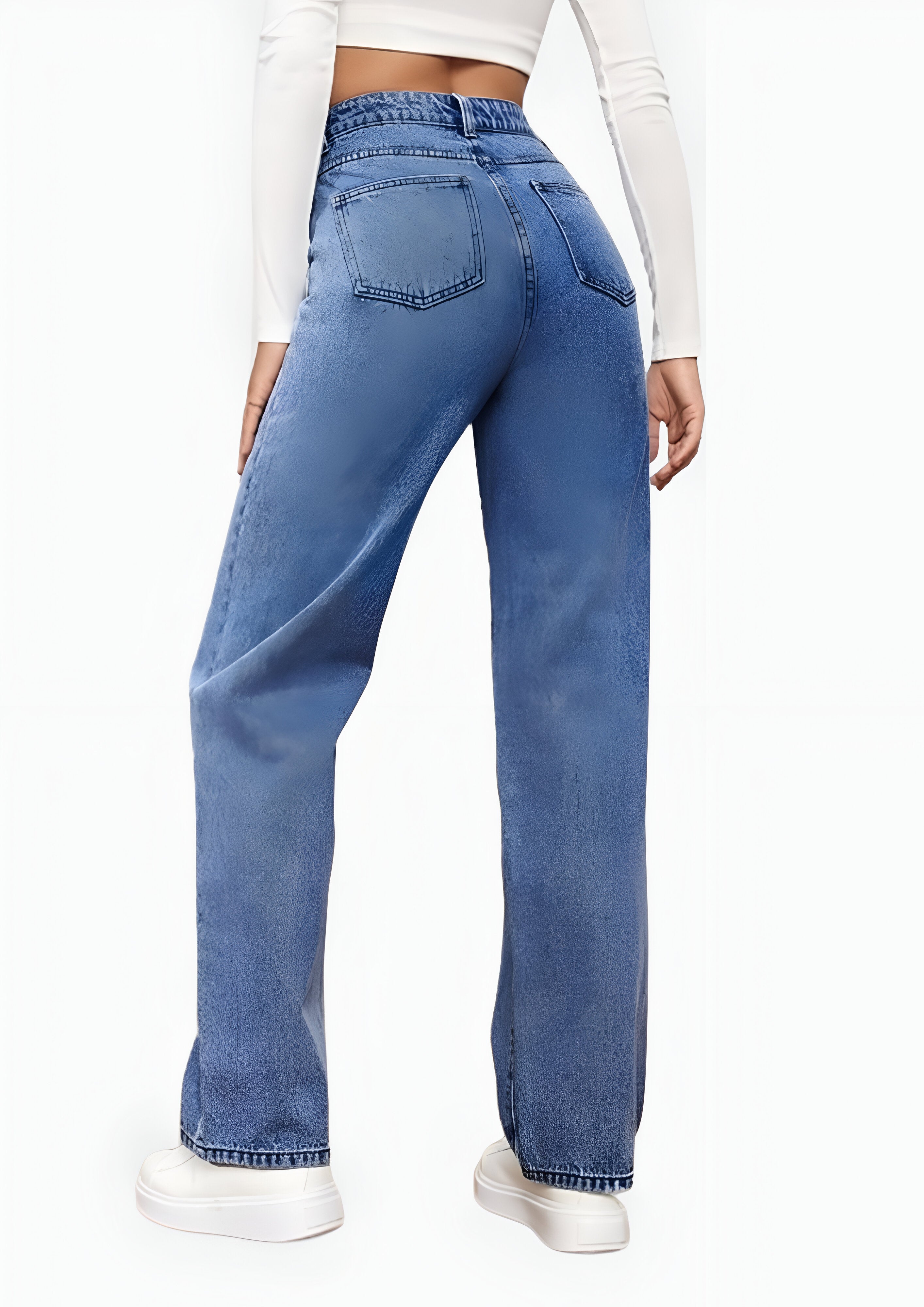 Women's Straight Leg Jeans | High waisted