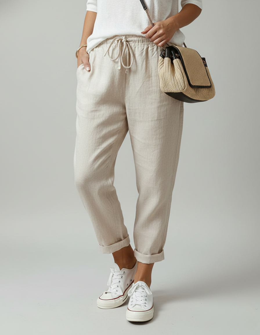 Women’s High-Waist Pants | Flowing Fit