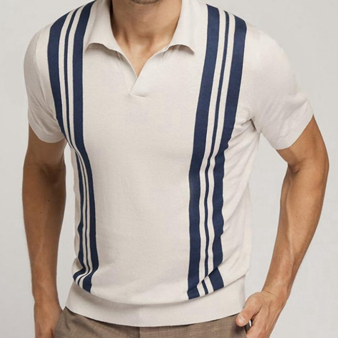 Polo Shirt | Men's Vertical Striped
