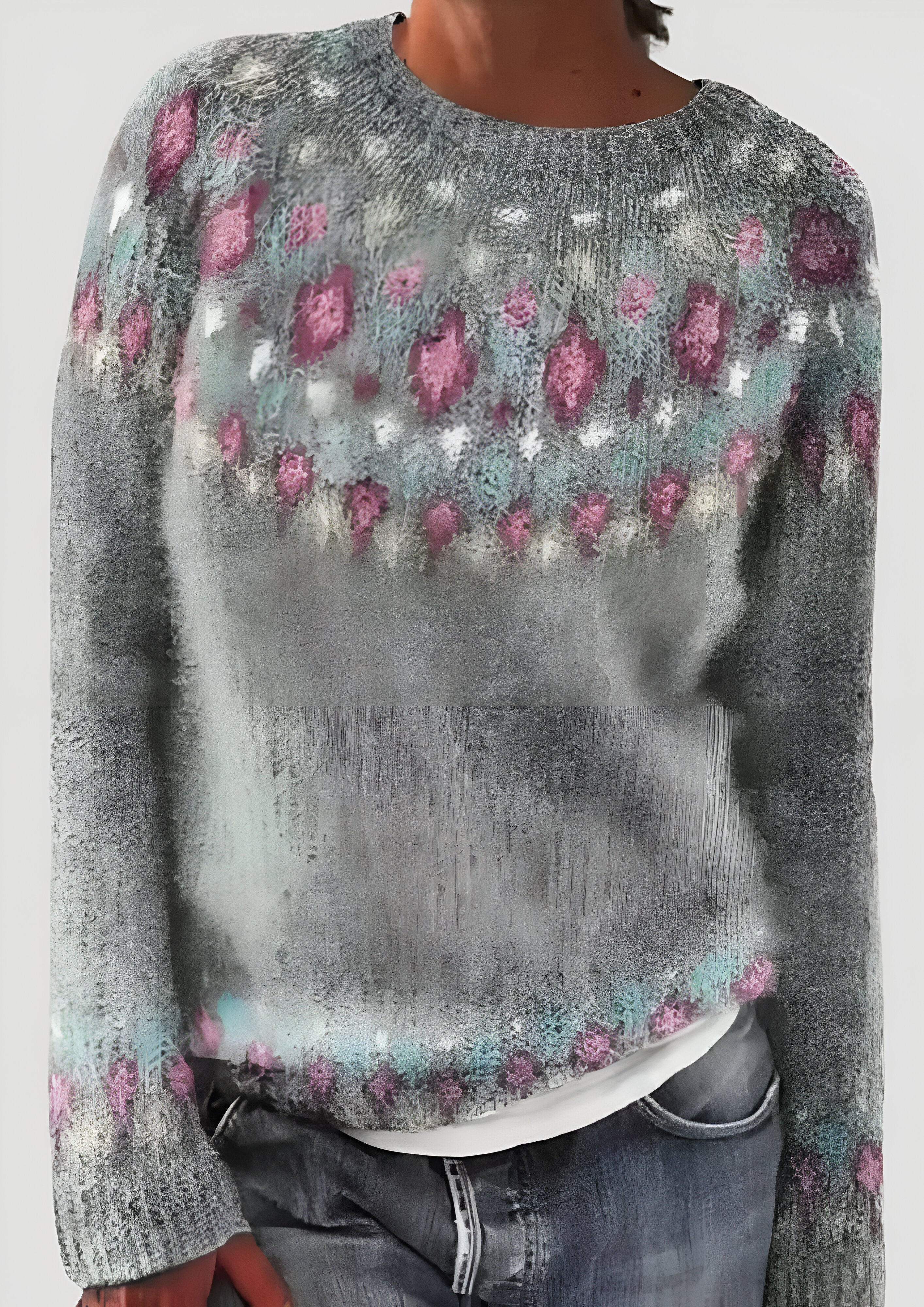 Colorful Patterned Jumper | Women's Long Sleeve