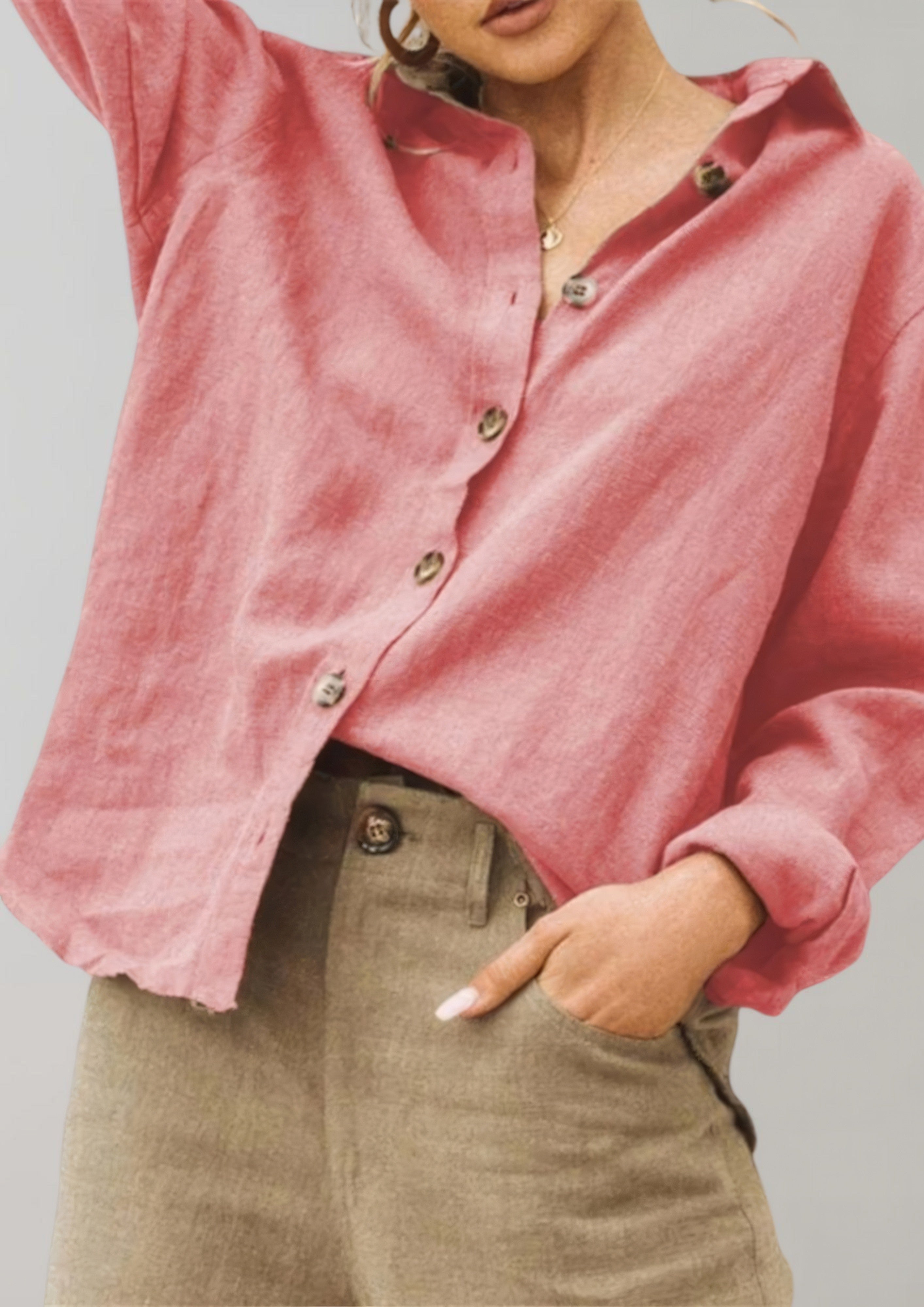 Women's Long Sleeve Blouse | Relaxed Fit
