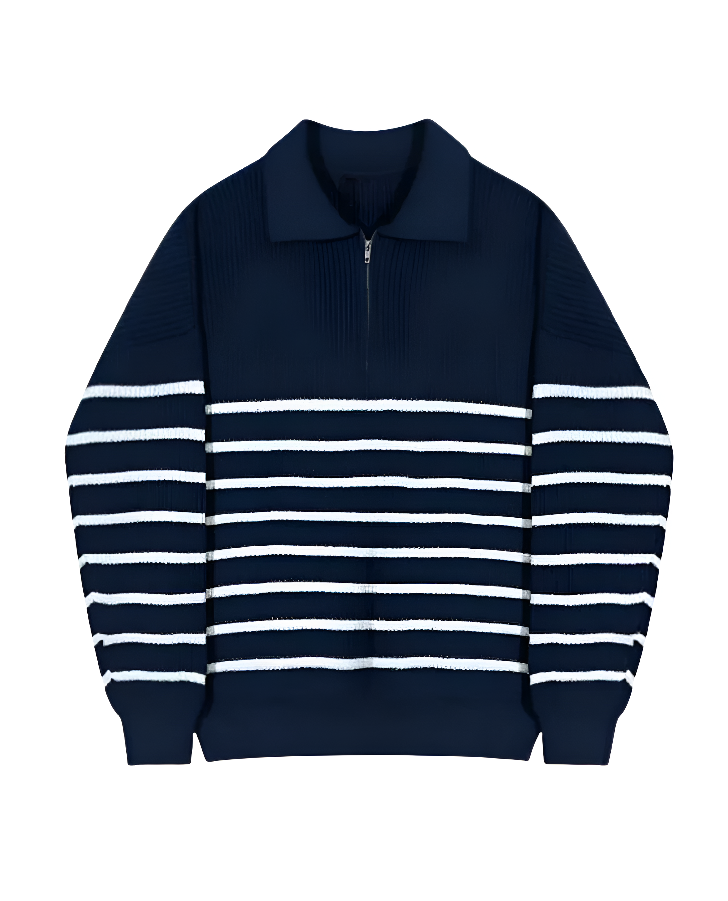 Quarter Zip Jumper | Men's Winter Stripe Knit
