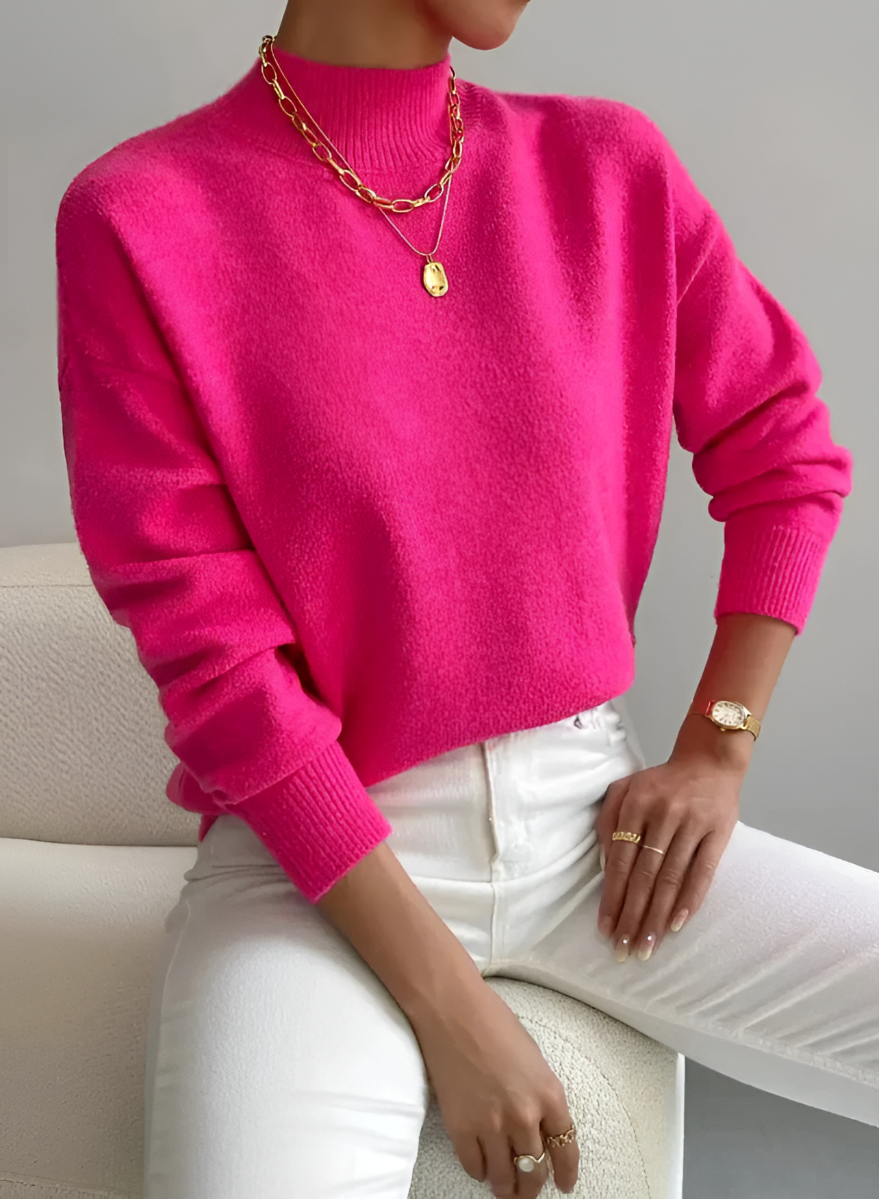 Mock Neck Jumper | Women's Smart Knit