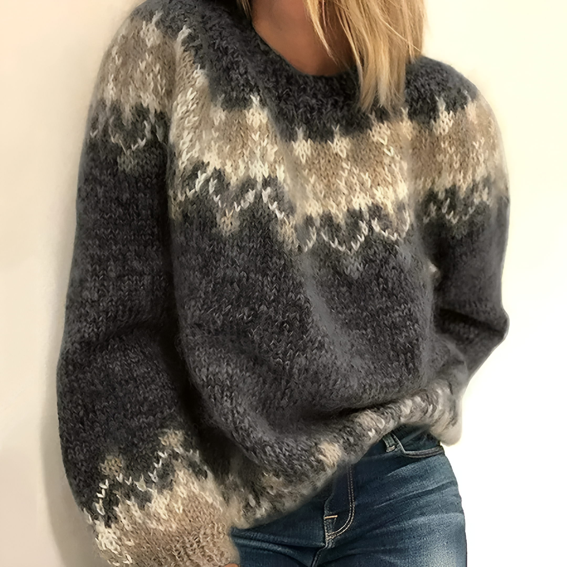 Azure Pattern Jumper | Women's Winter Knit