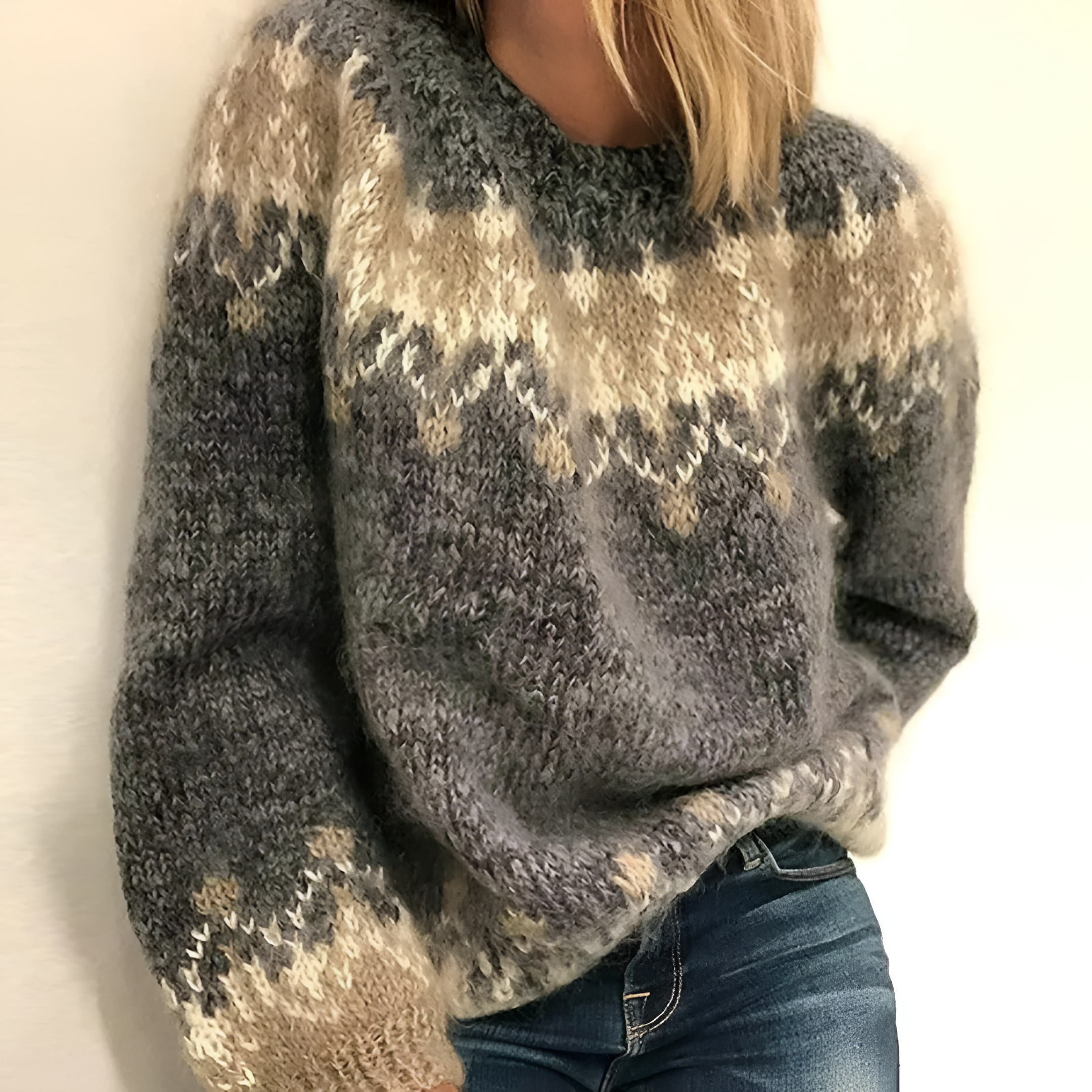 Azure Pattern Jumper | Women's Winter Knit