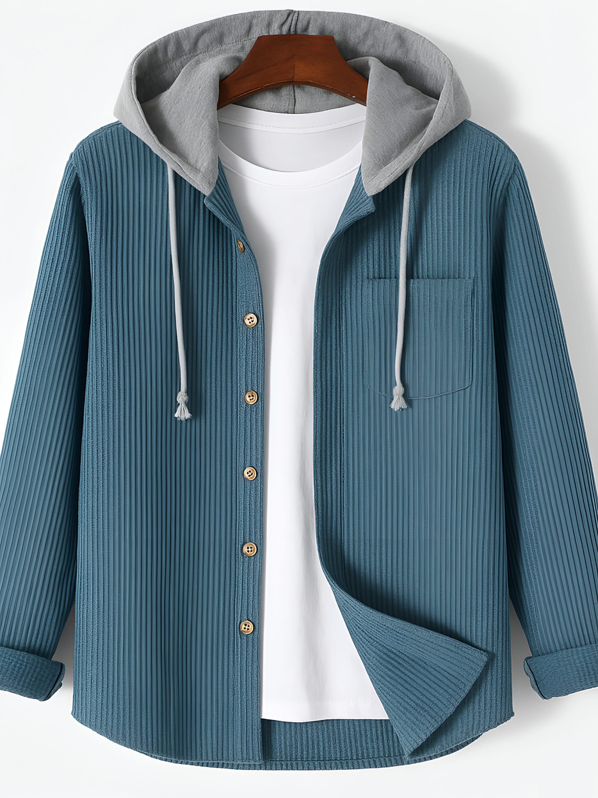 Corduroy Hoodie | Men's Winter Relaxed