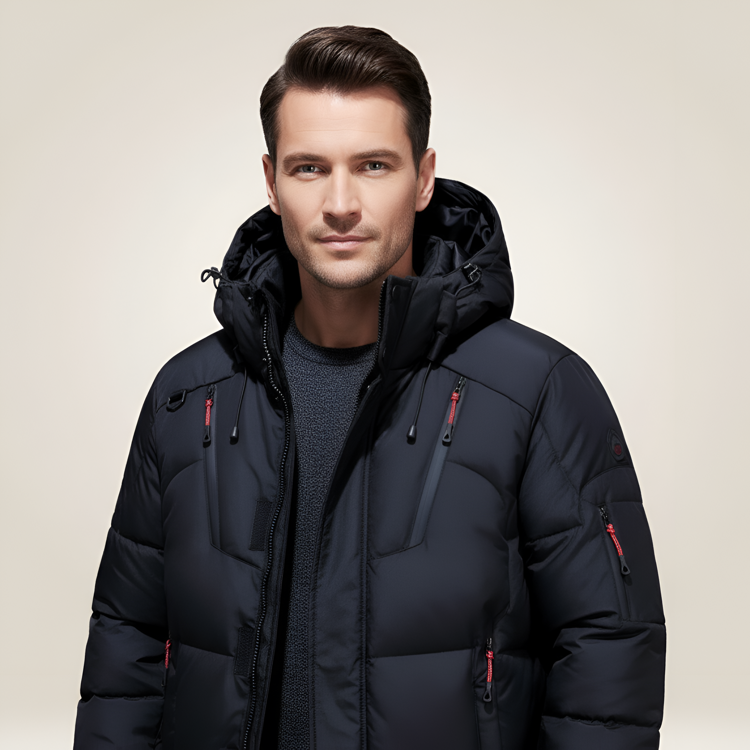 Padded Parka | Men's Winter Hooded Windproof