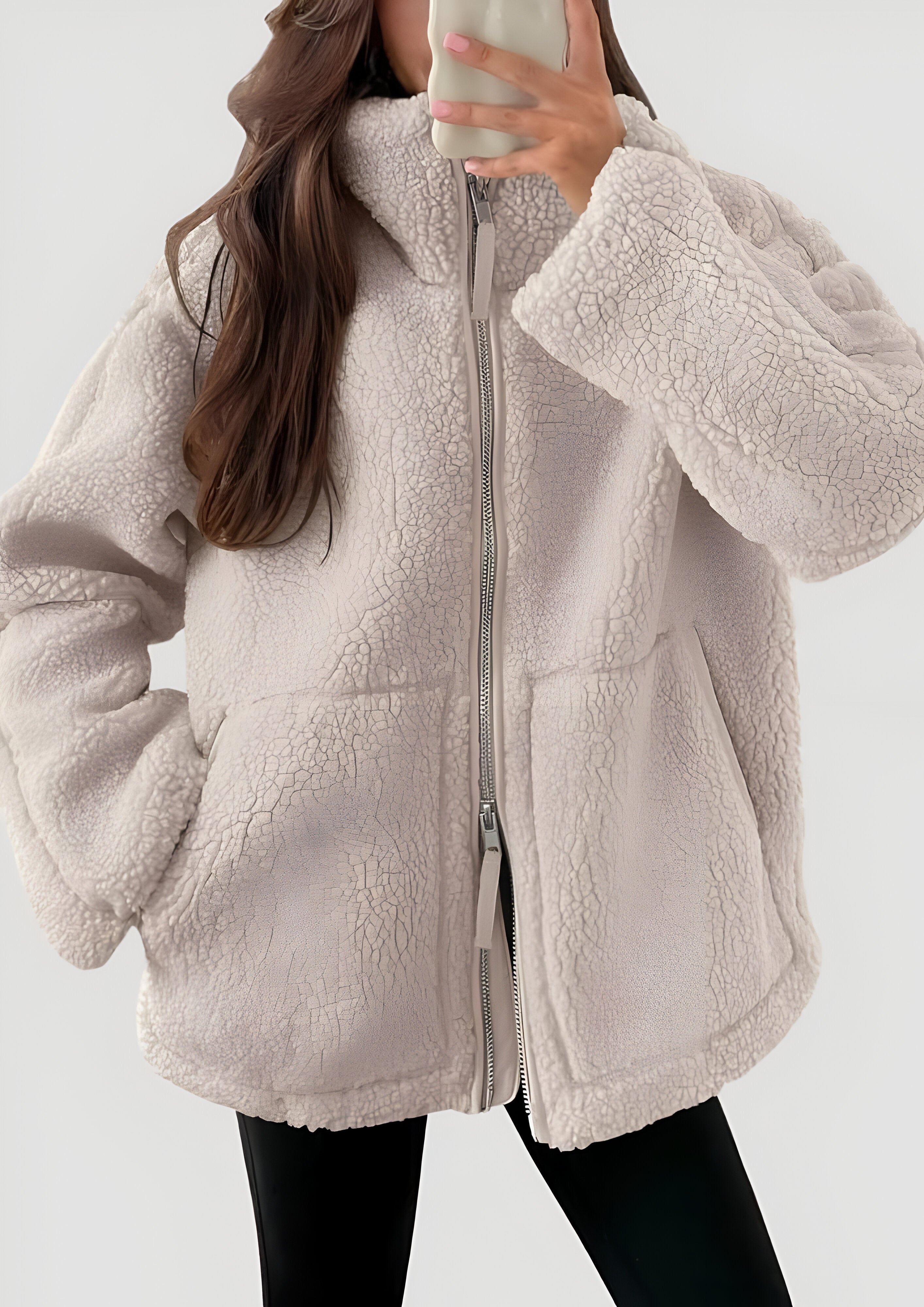 Fleece Zip Up Fluffy | Women’s Oversized
