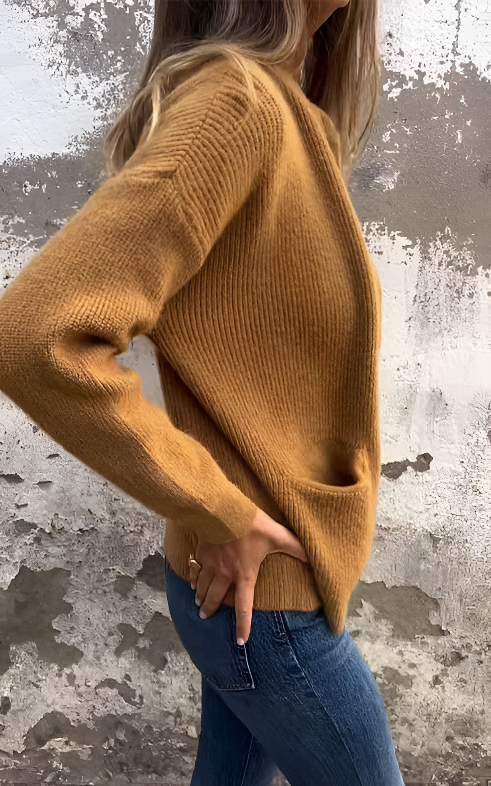 Ribbed Cardigan | Women's Winter Zip-Front Side Pockets