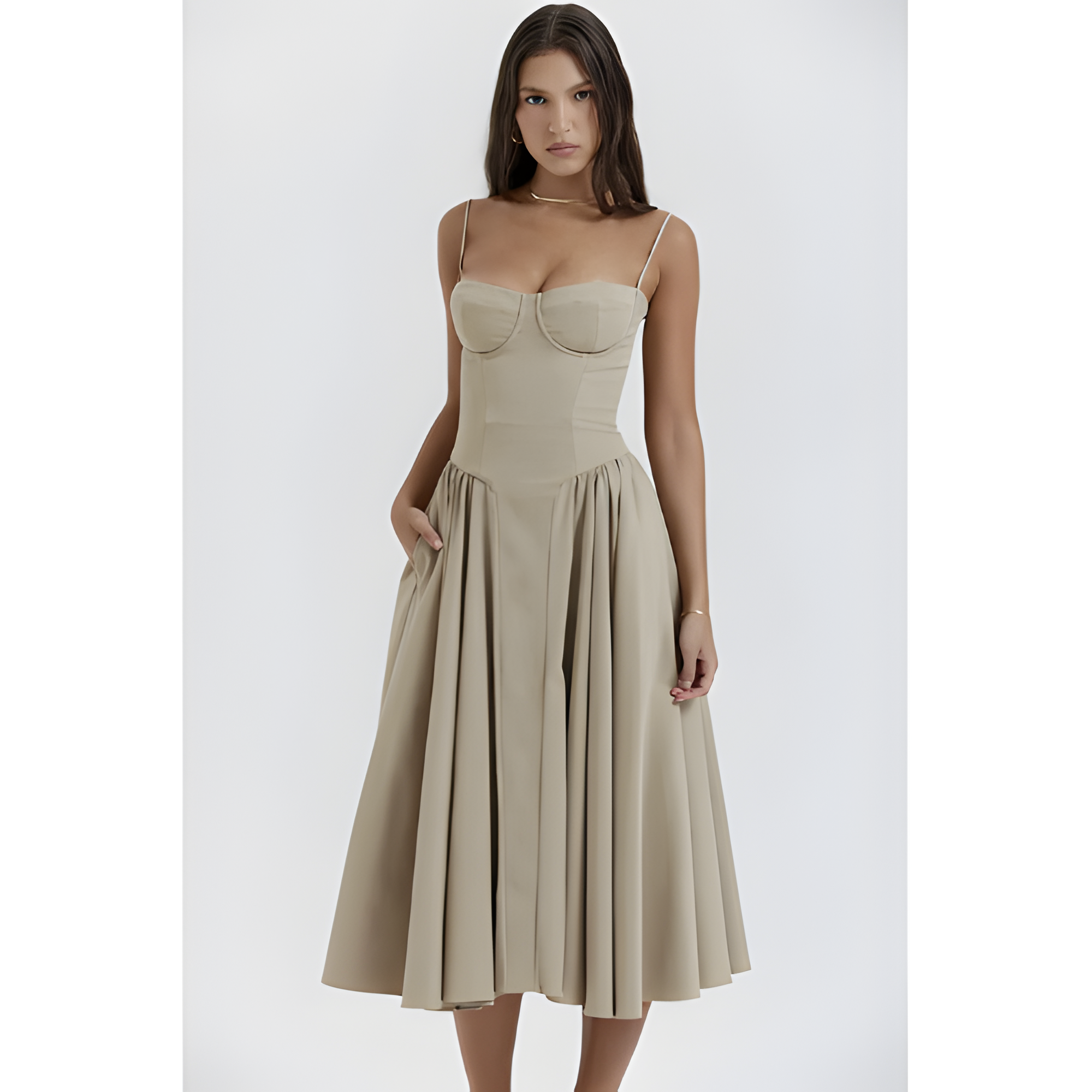 Women's Sleeveless Midi Dress | Summer