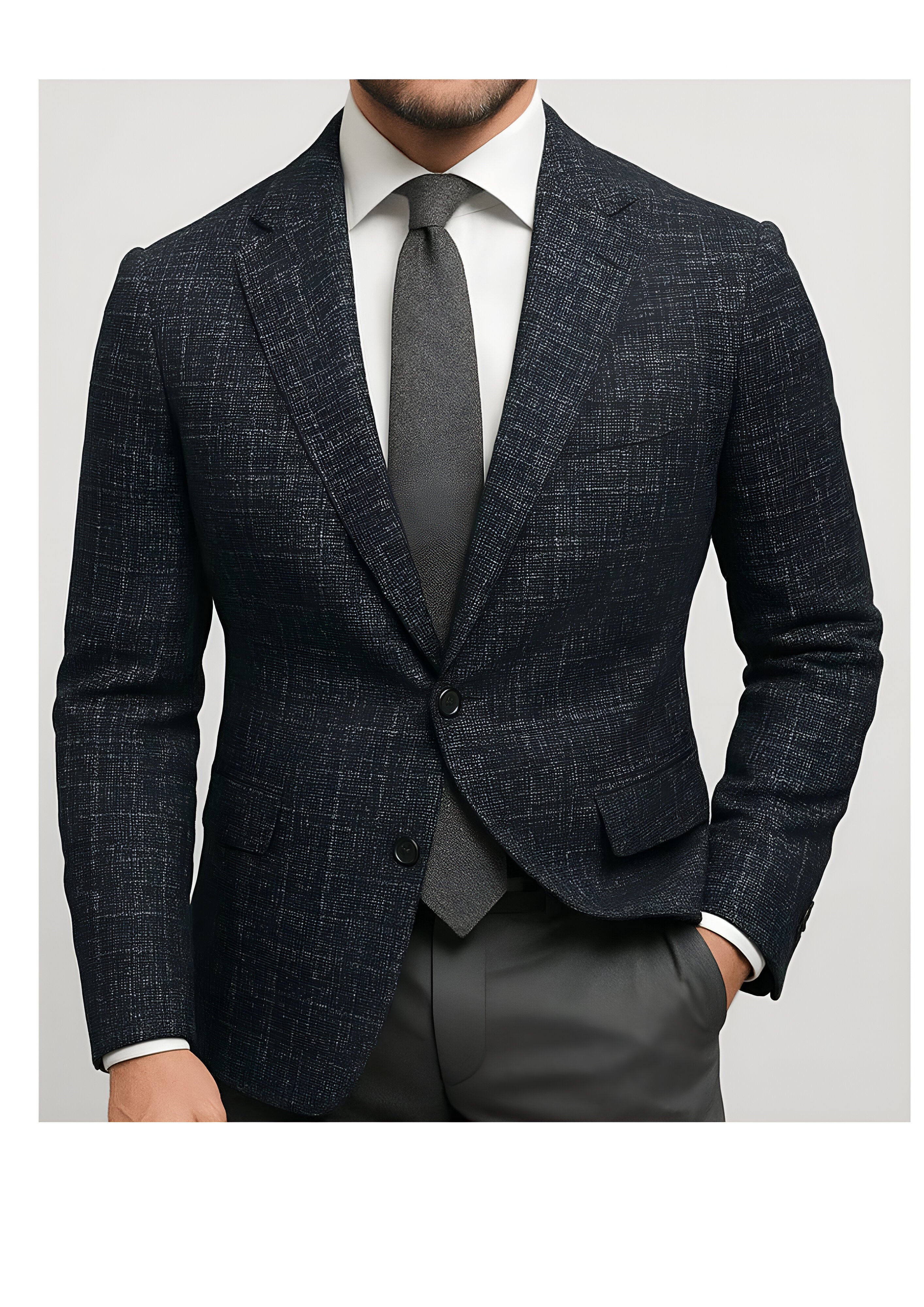 Men’s Tailored Blazer | Formal Suit Jacket
