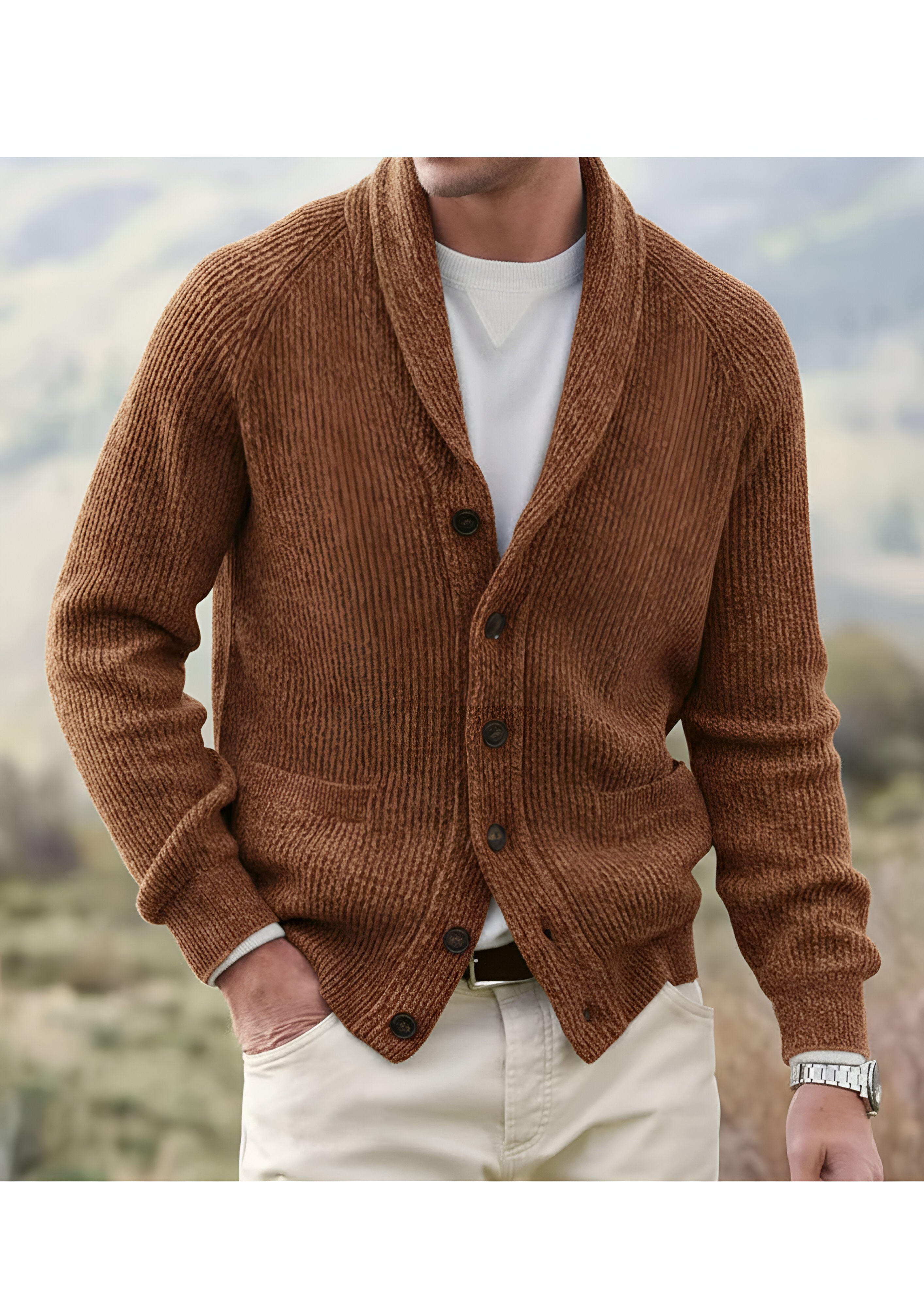 Shawl Collar Cardigan | Men’s Casual Layering