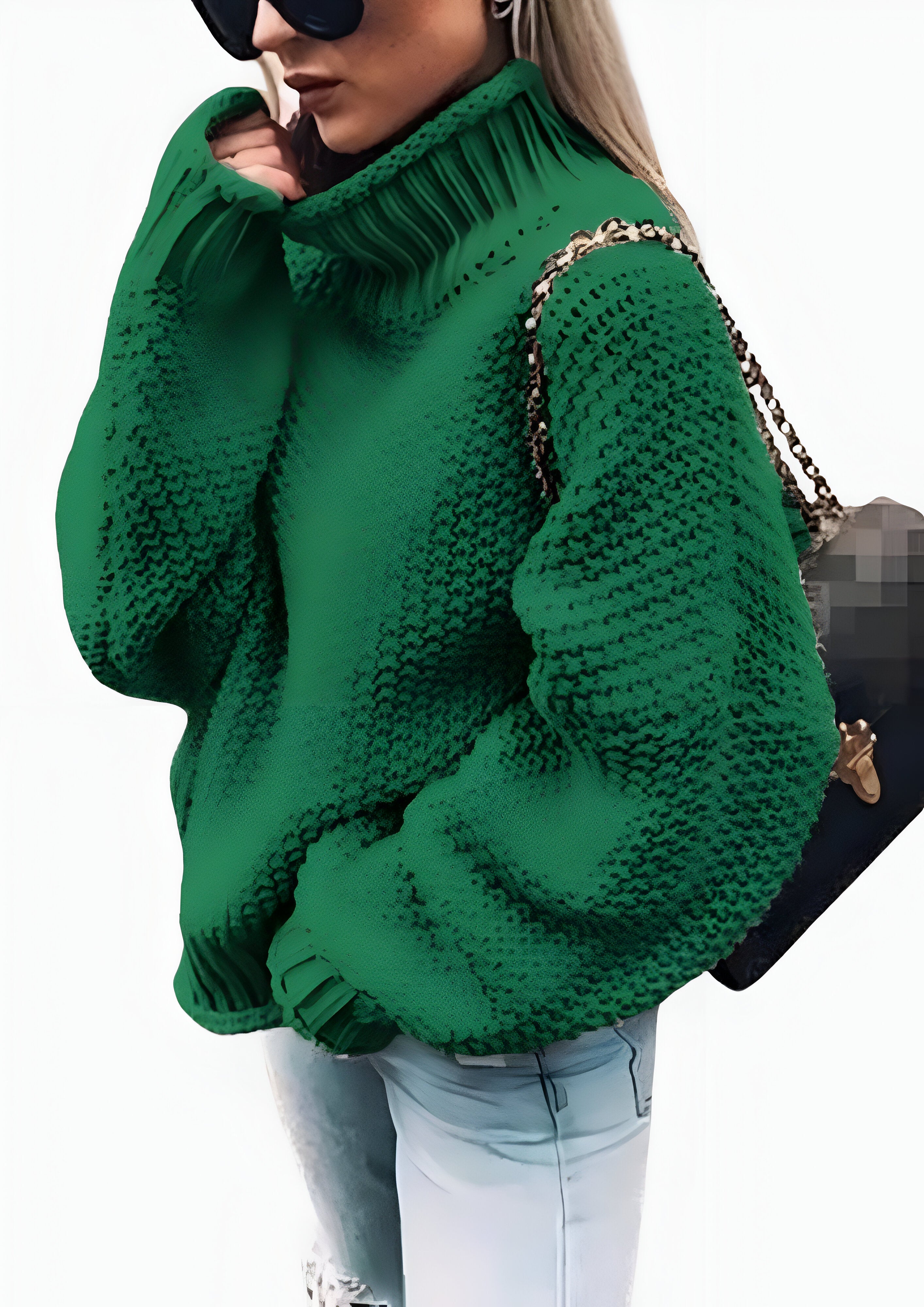 Turtle Neck Loose Fit Jumper | Women's Winter Wear