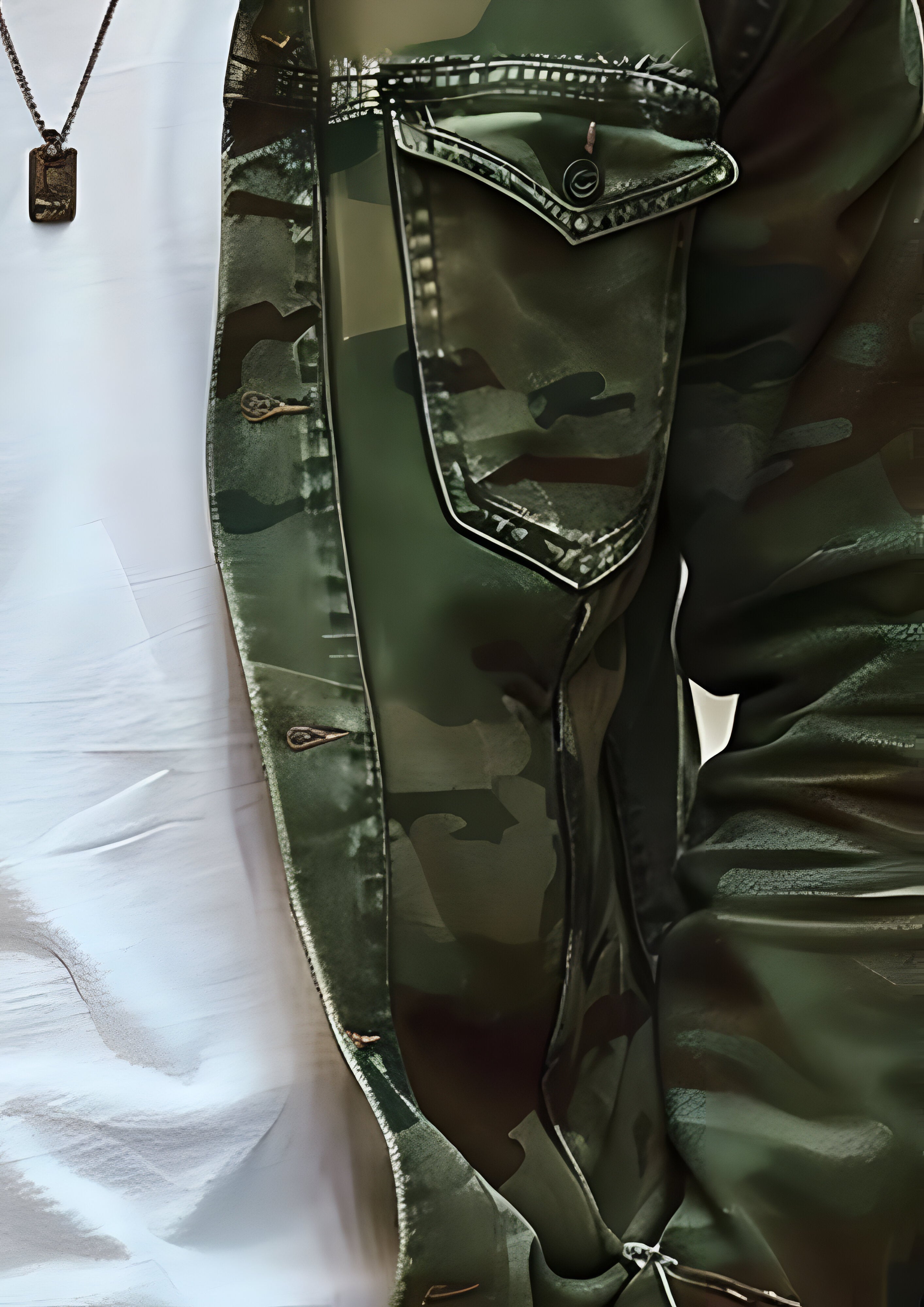 Canvas Retro Over Wear Jacket | Men's Camouflage