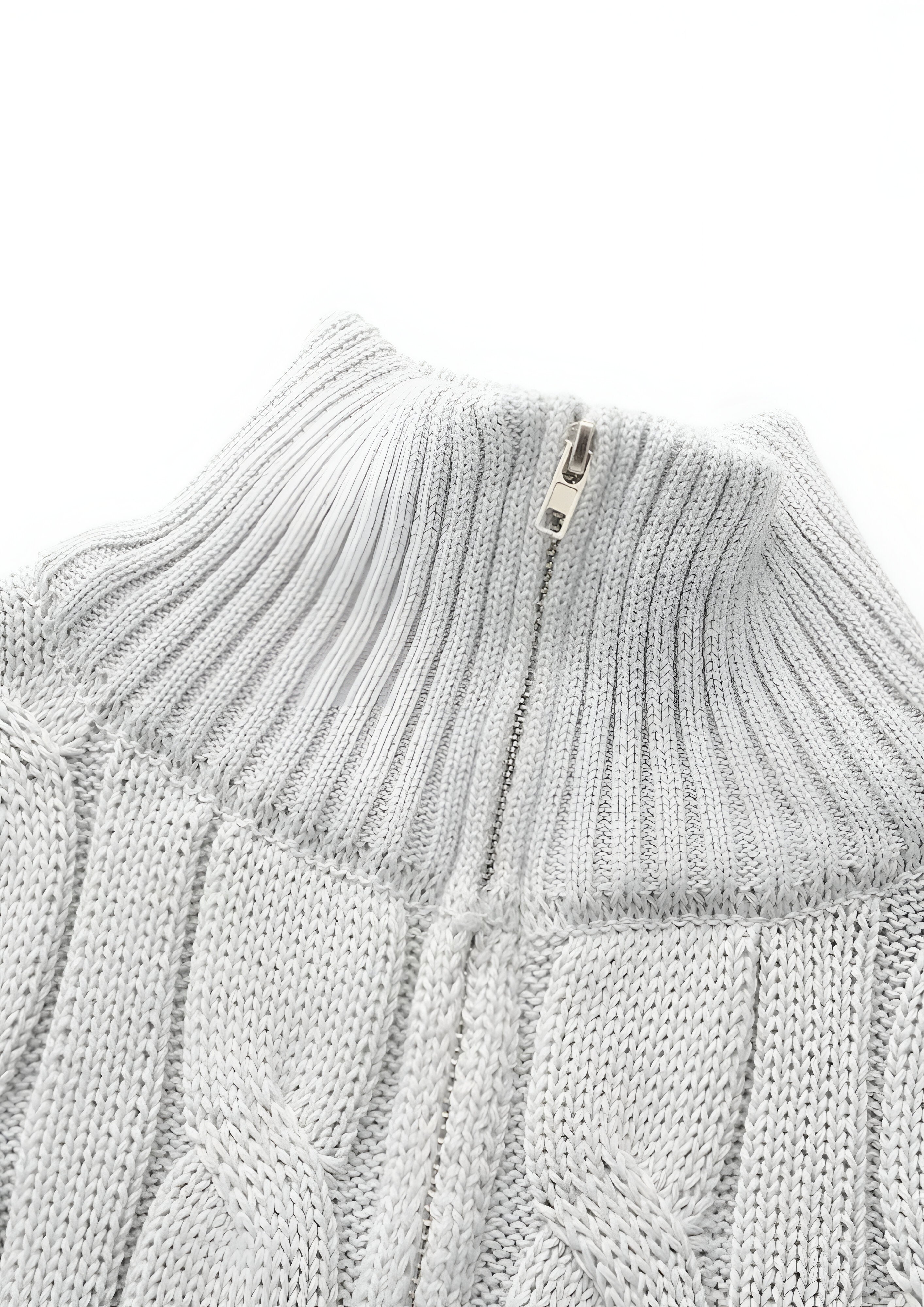 Half Zip Rib-Knit Jumper | Men's Long Sleeve