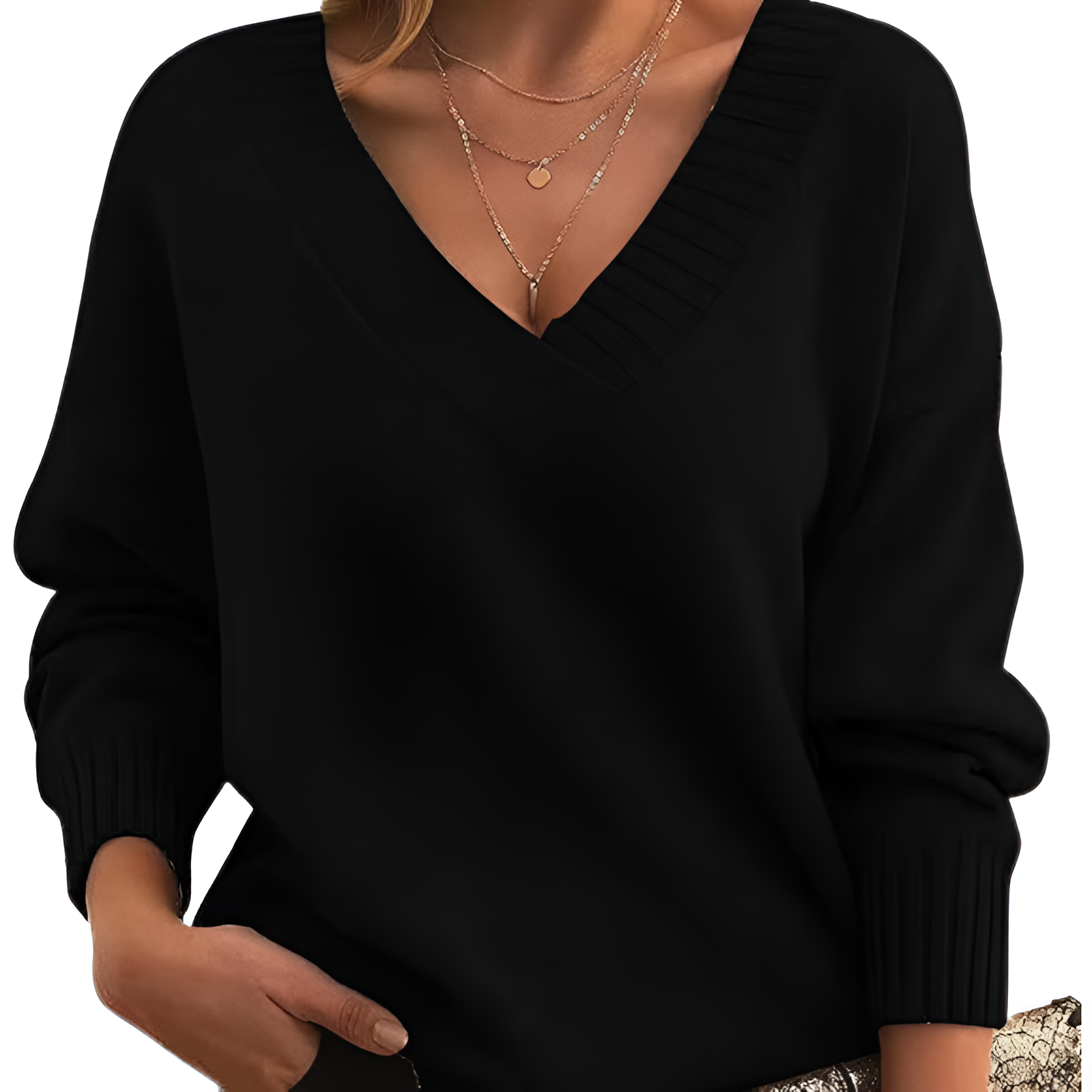 V-Neck Jumper | Women's Winter Relaxed