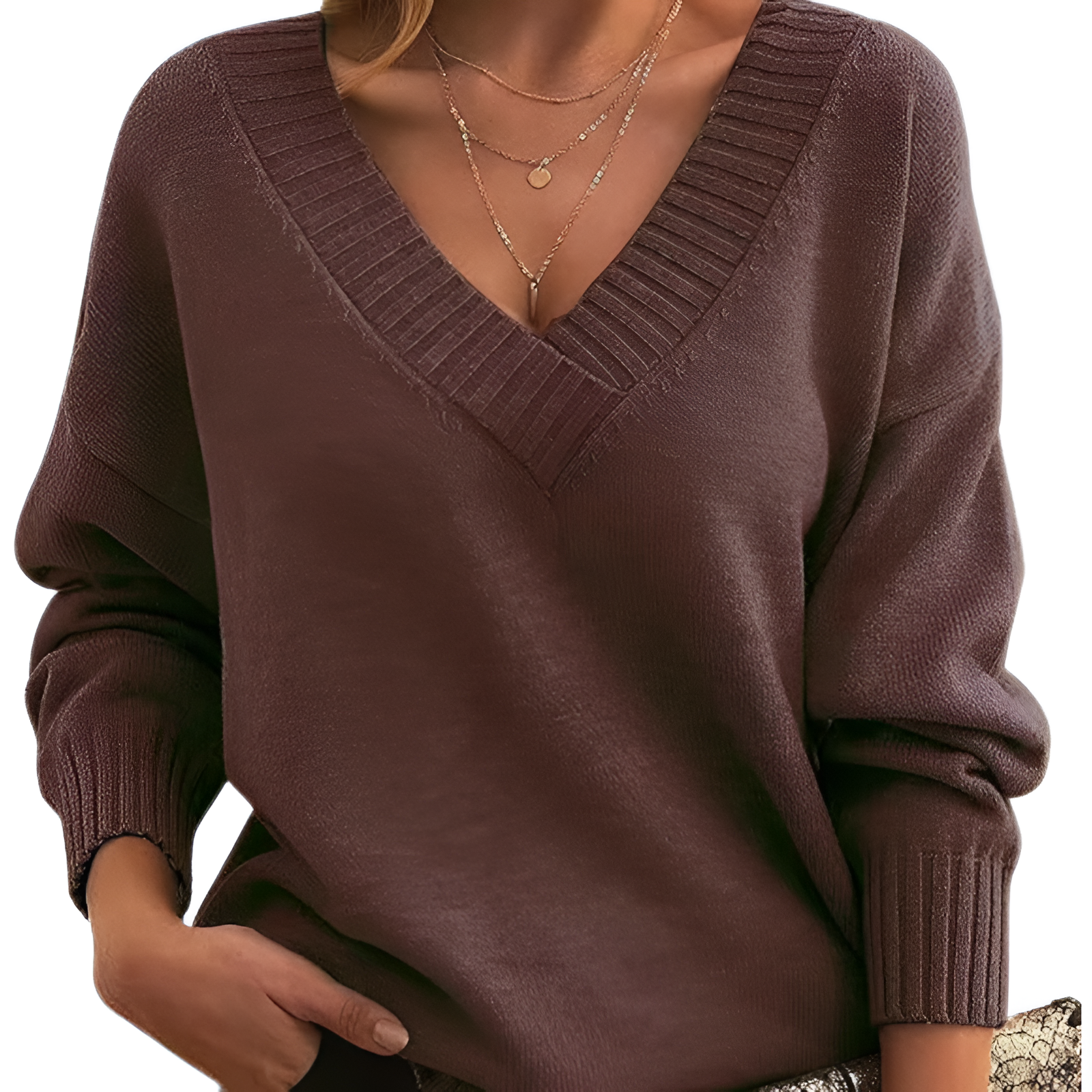 V-Neck Jumper | Women's Winter Relaxed