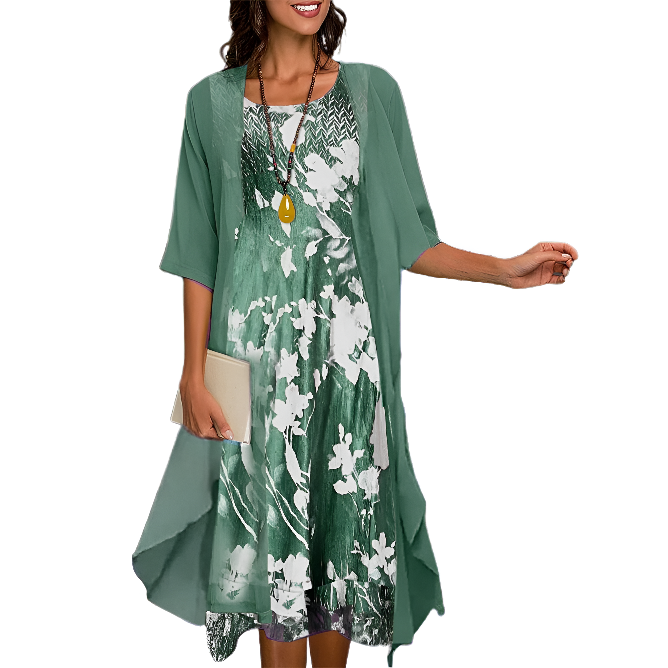Women's Casual Floral Summer Dress | Midi