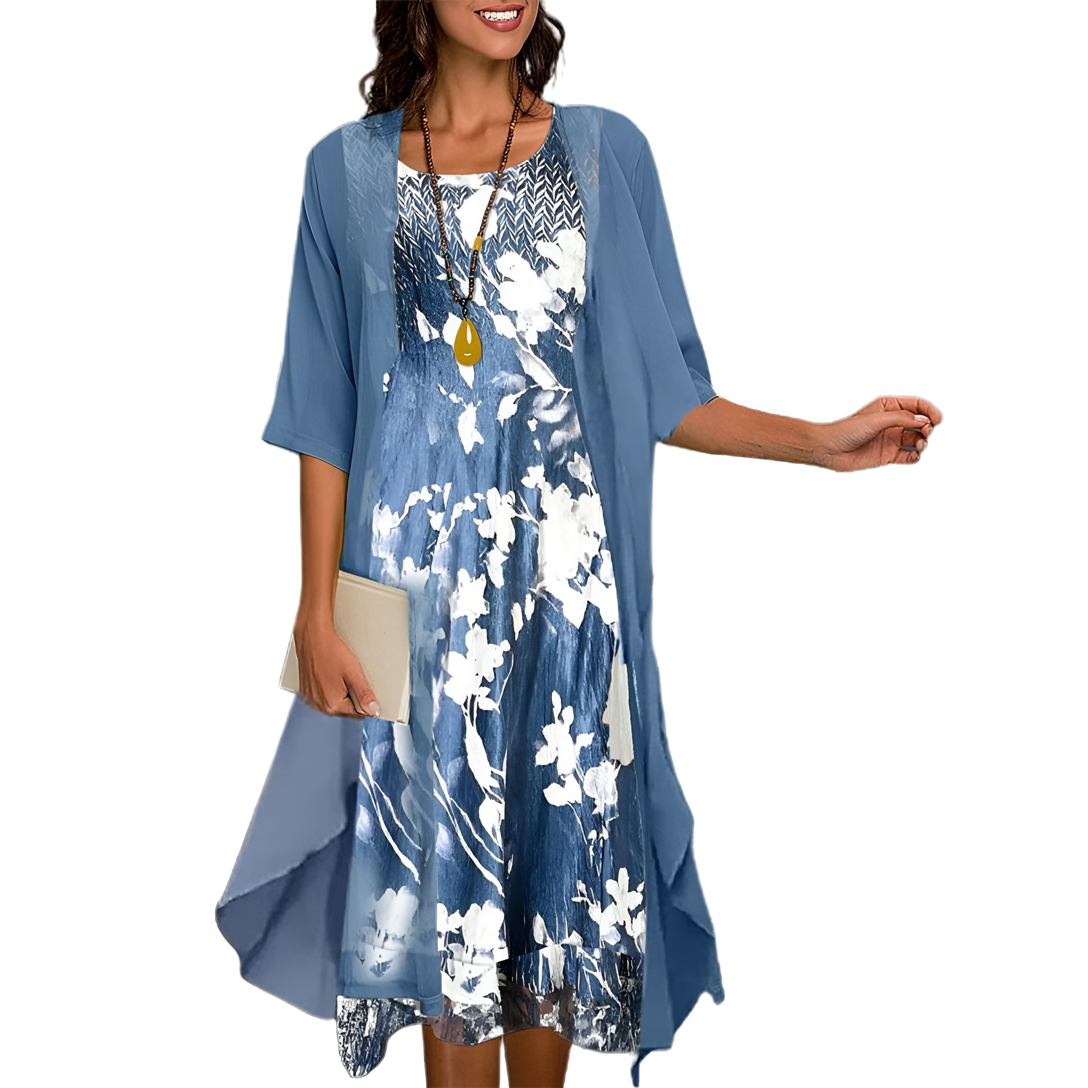 Women's Casual Floral Summer Dress | Midi