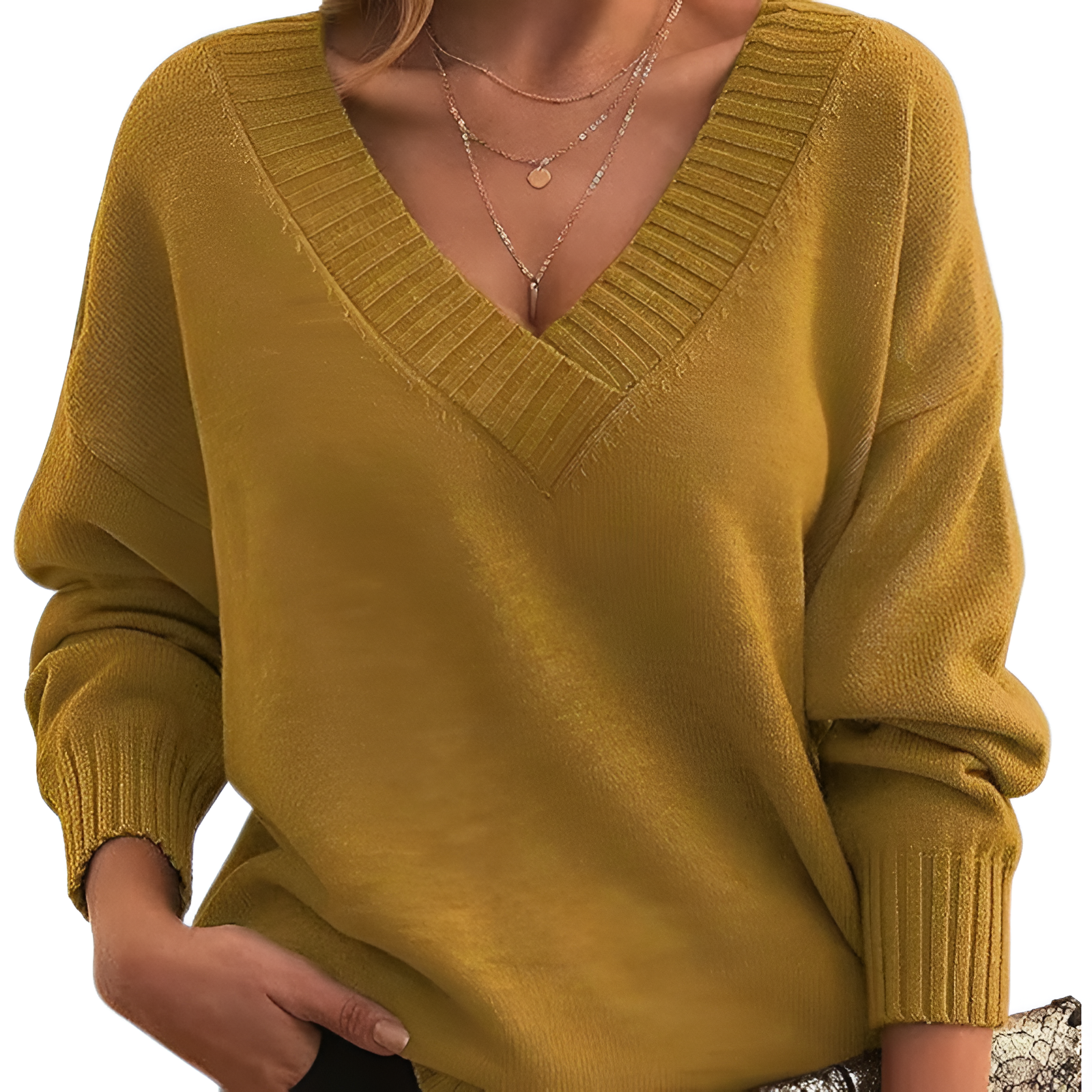 V-Neck Jumper | Women's Winter Relaxed