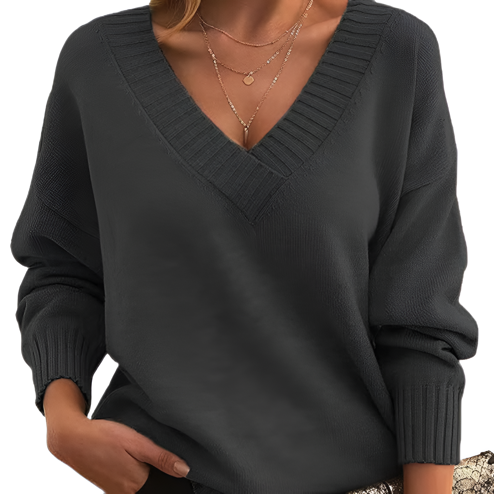 V-Neck Jumper | Women's Winter Relaxed