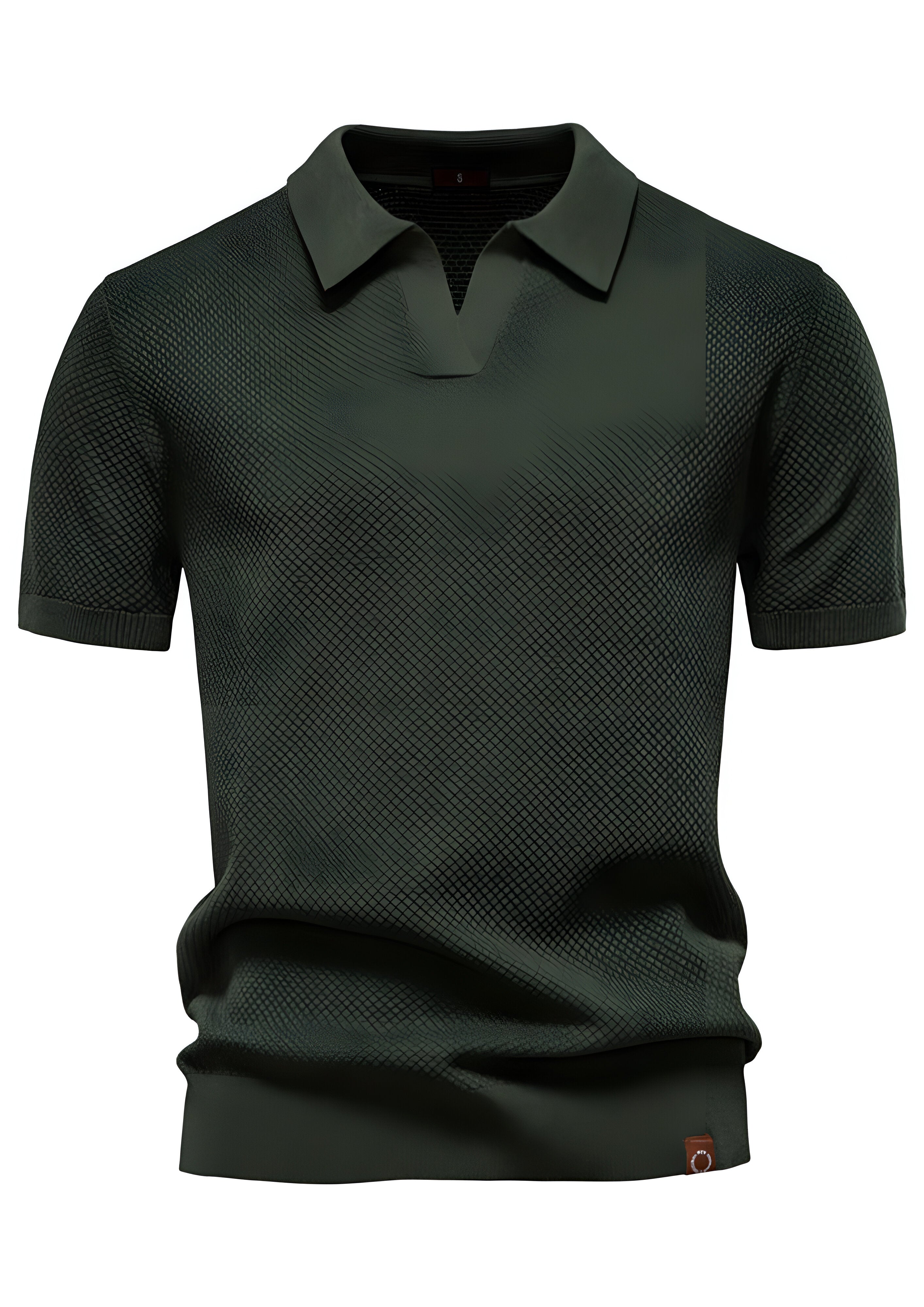 Textured Polo Shirt | Men's Collared Top