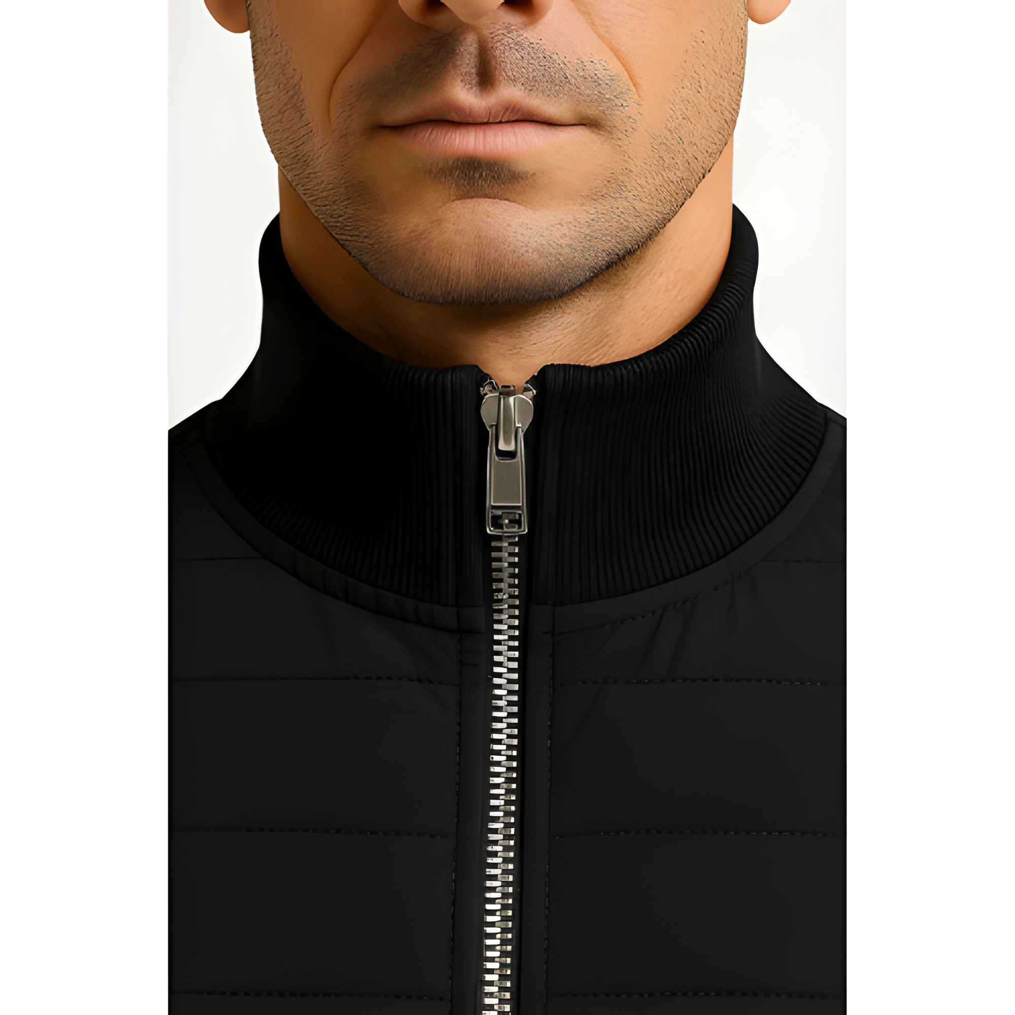 Zip Jacket | Men’s Stand Collar Panelled Style