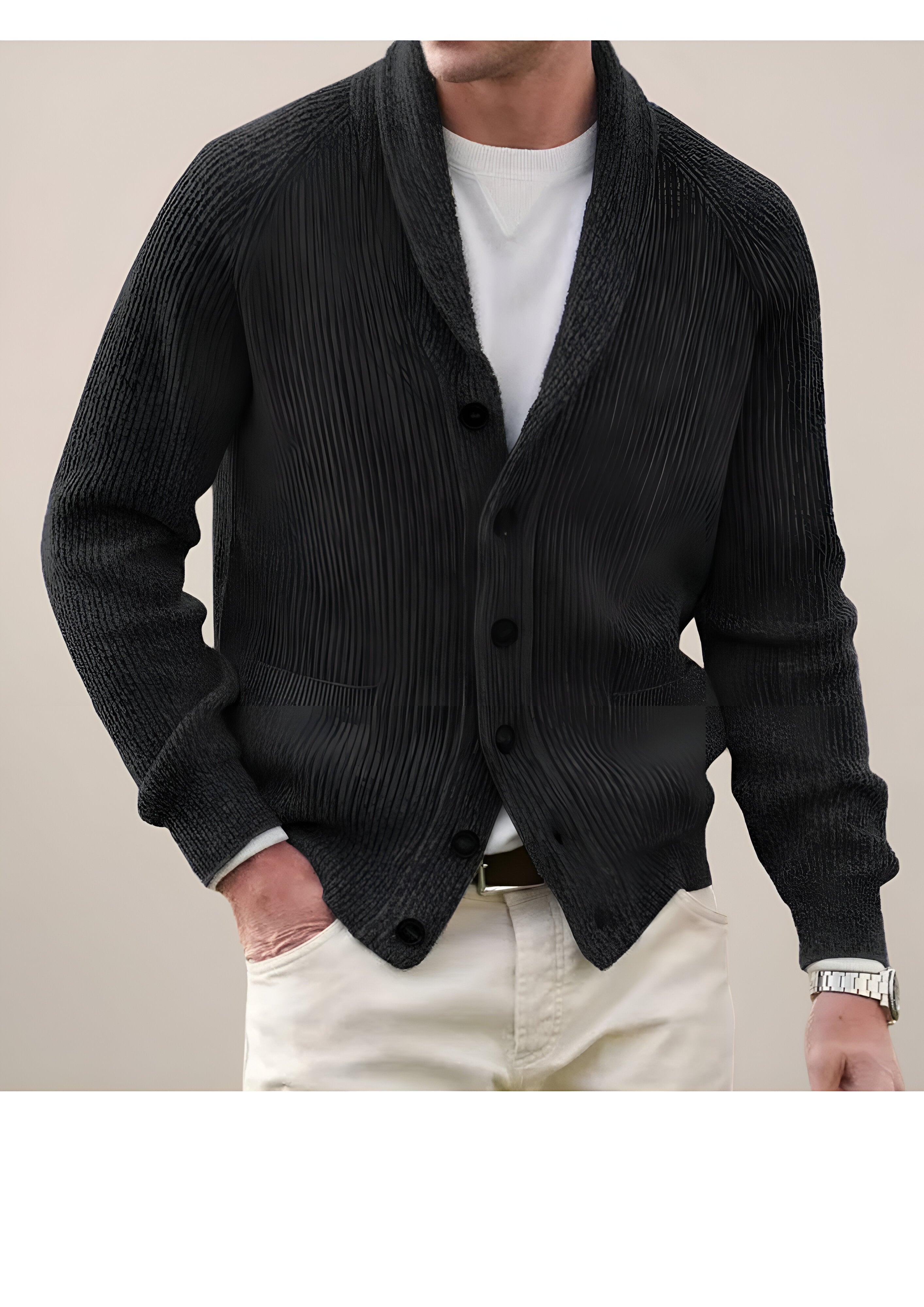 Shawl Collar Cardigan | Men’s Casual Layering