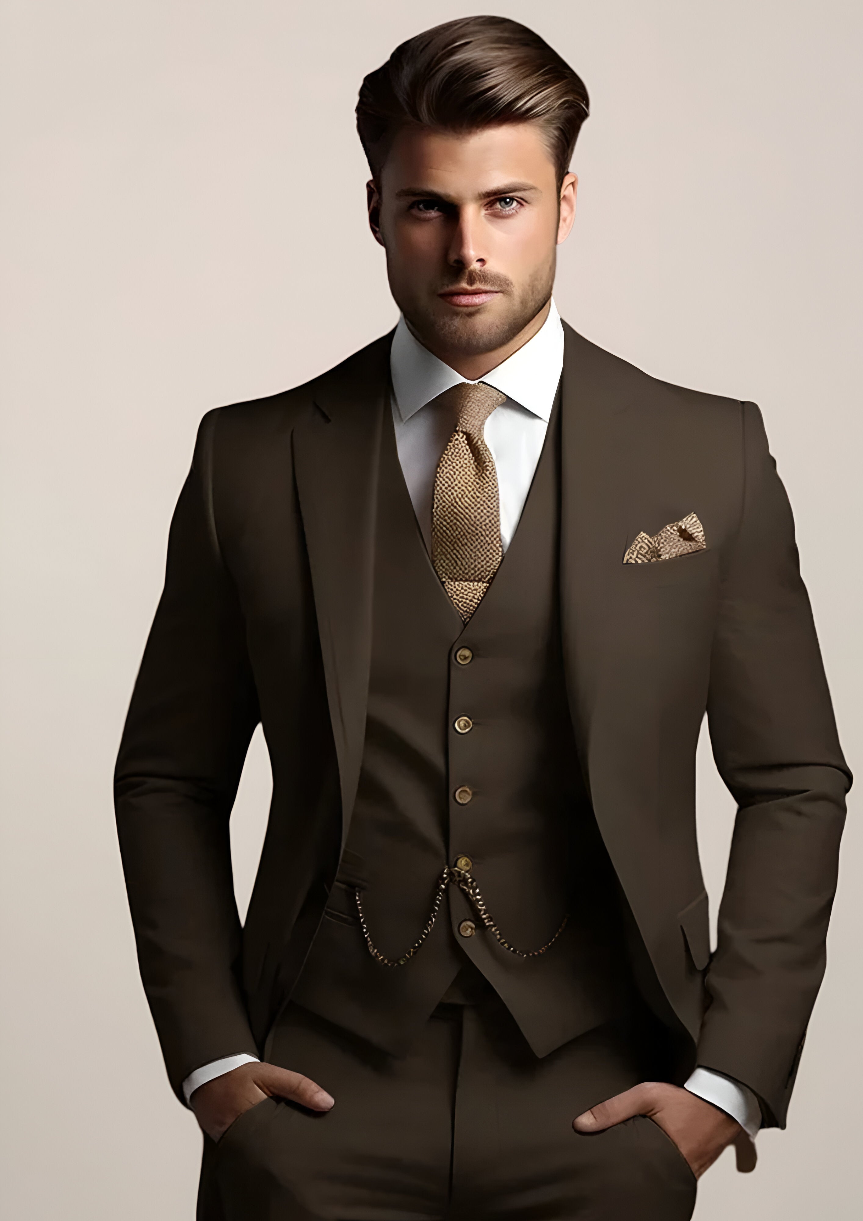 Men’s Slim Fit Suit | 3-Piece Wedding Tuxedo