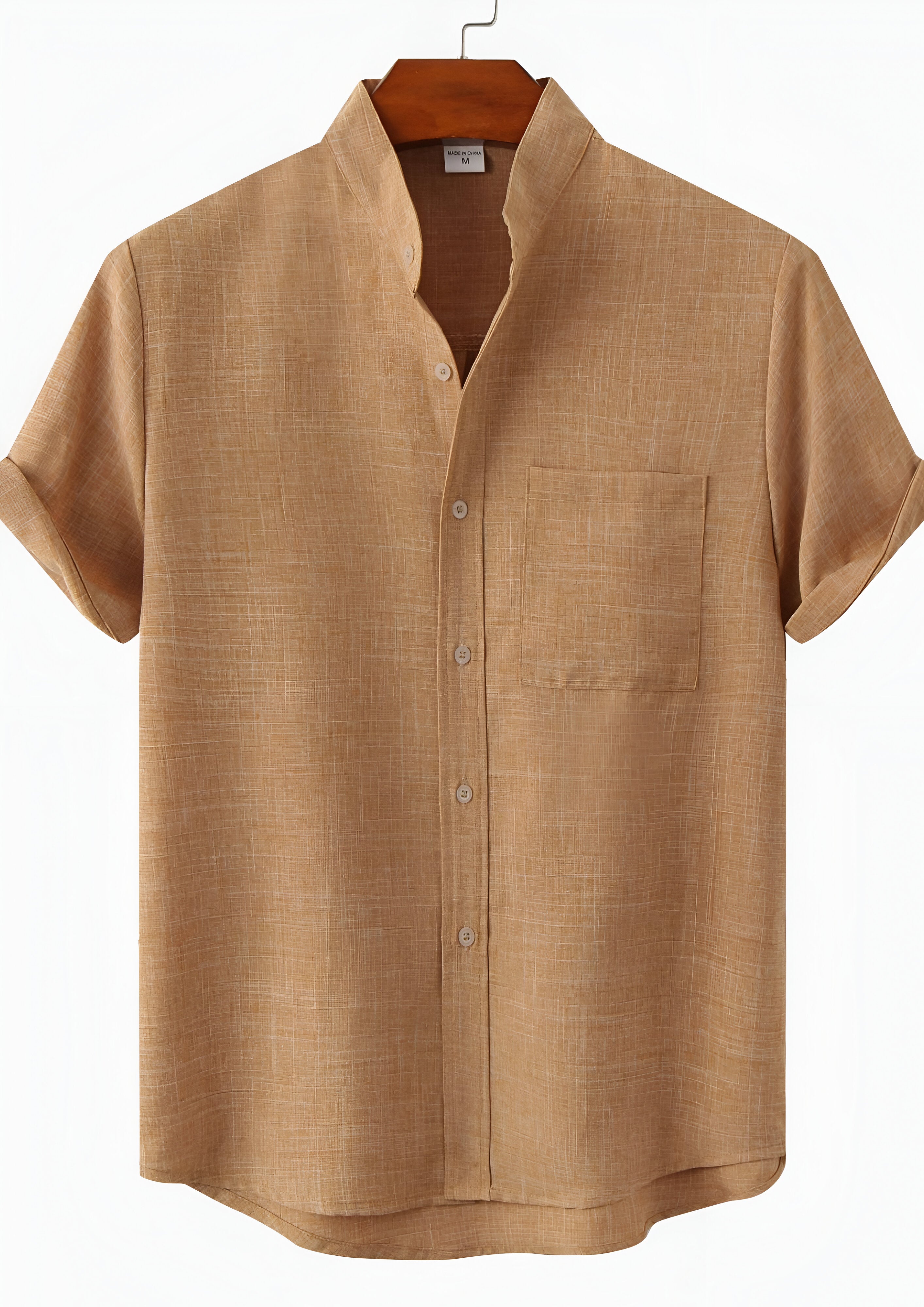 Stand Collar Shirt | Men's Button Up