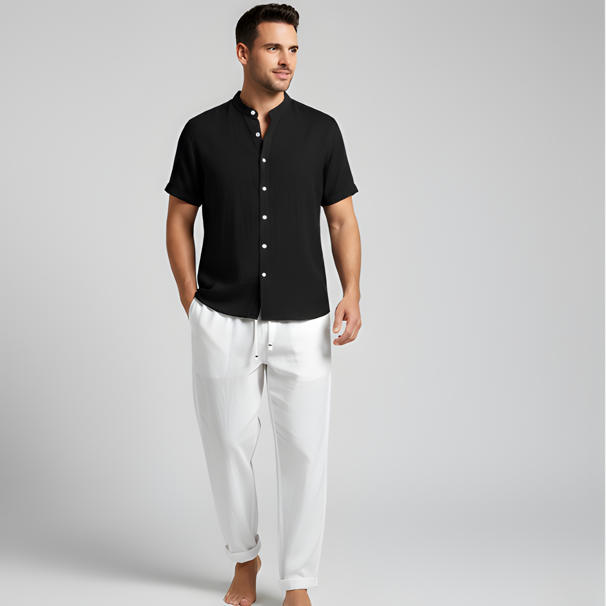 Men's Summer Pants and Top Set | Two-Piece
