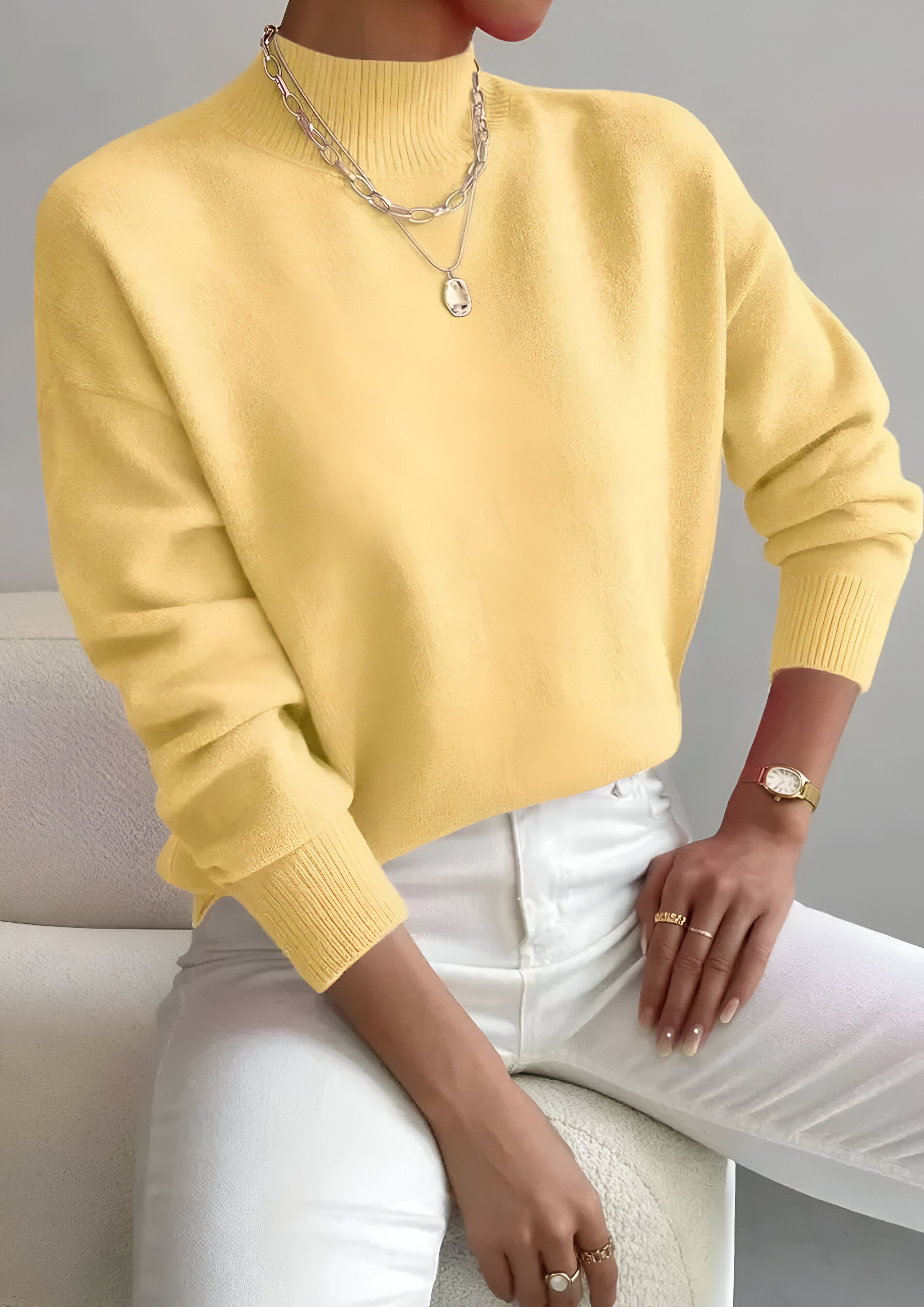 Women's Turtle Neck Jumper | Long Sleeve Casual Wear