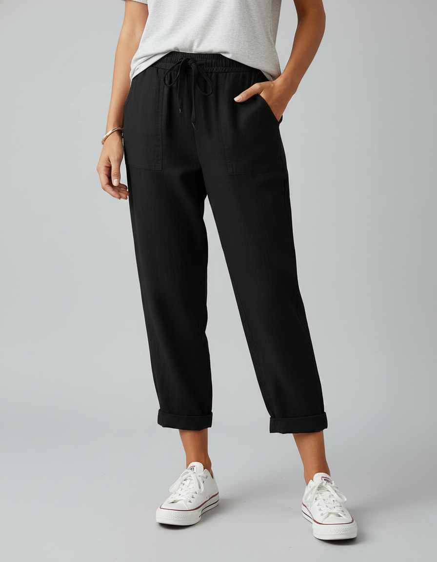 Women’s High-Waist Pants | Flowing Fit
