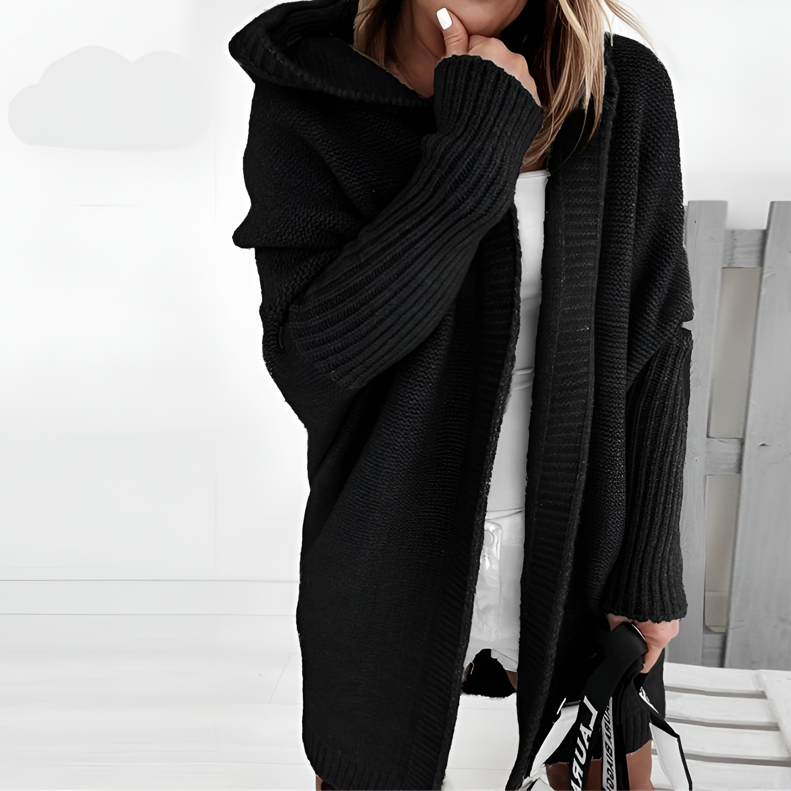 Knit Cardigan | Women's Winter Hooded