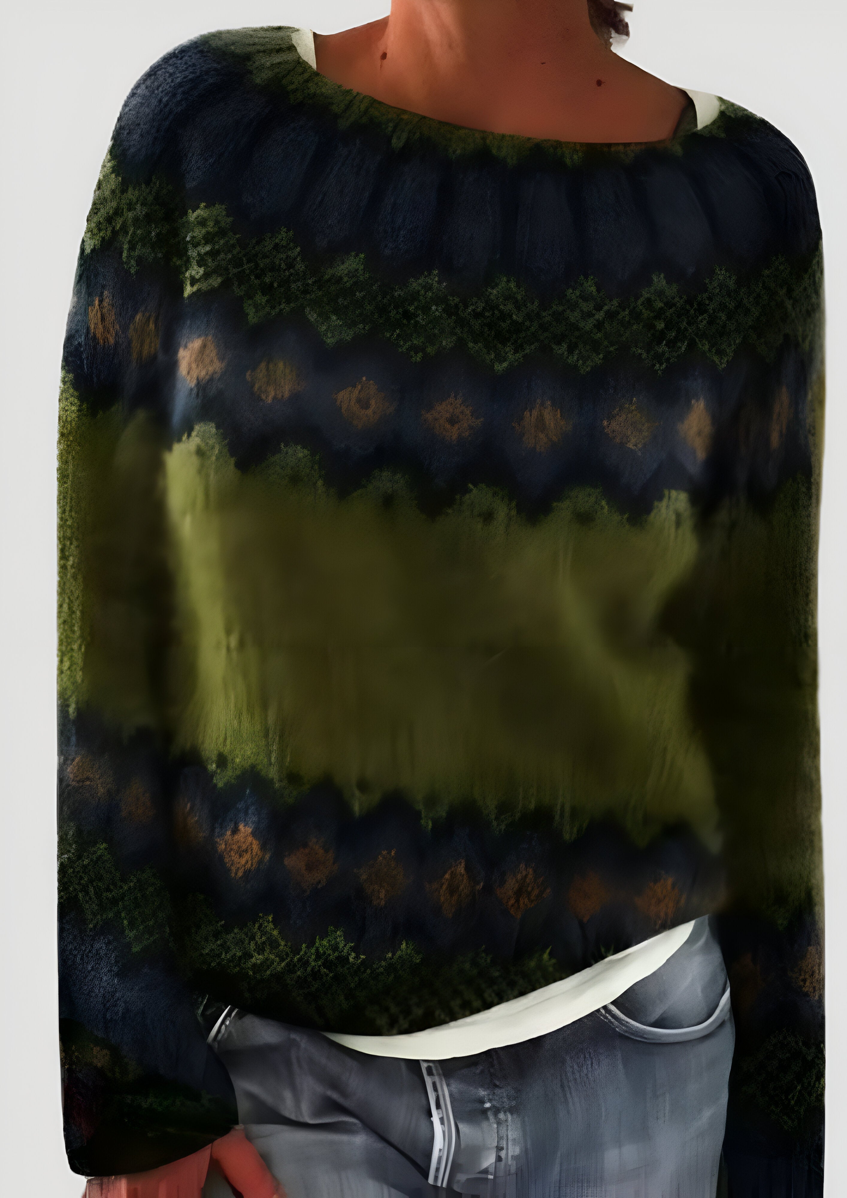 Colorful Patterned Jumper | Women's Long Sleeve