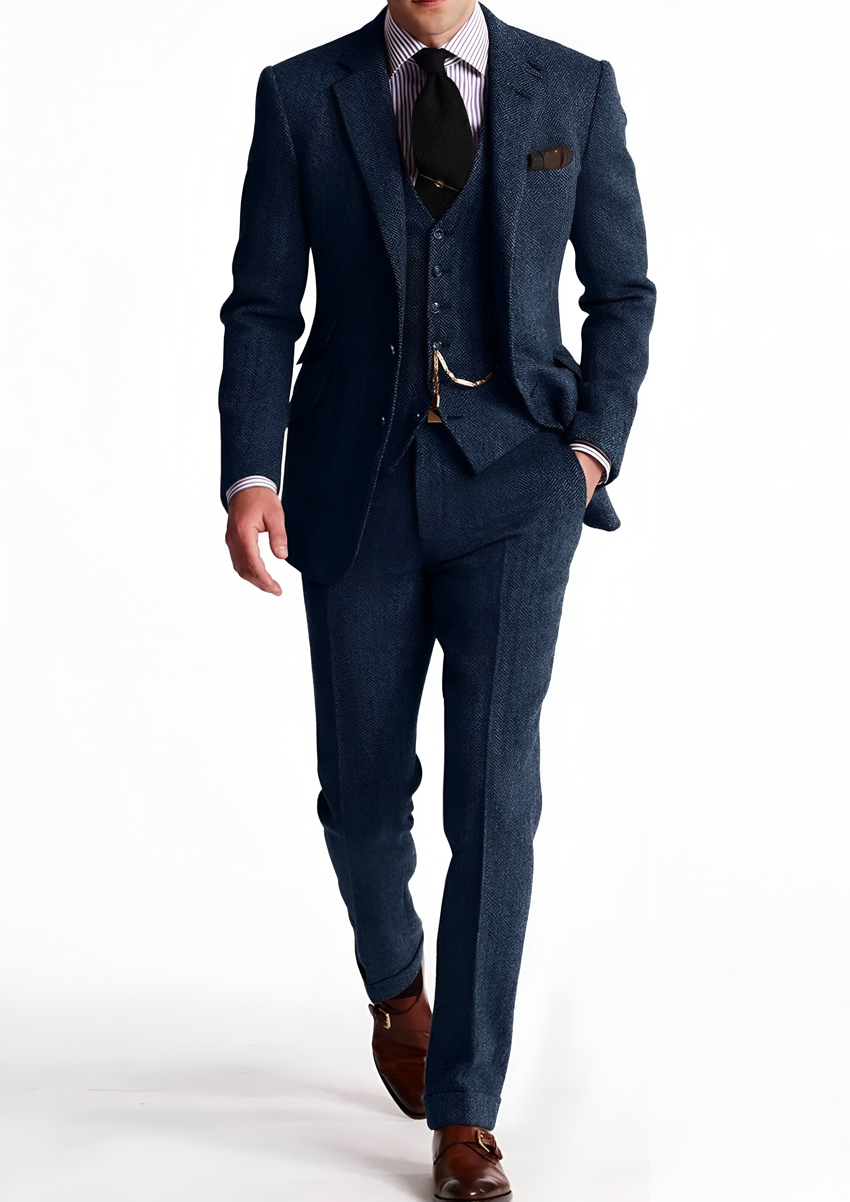 Men’s Three-Piece Tuxedo | Formal Events Suit Set