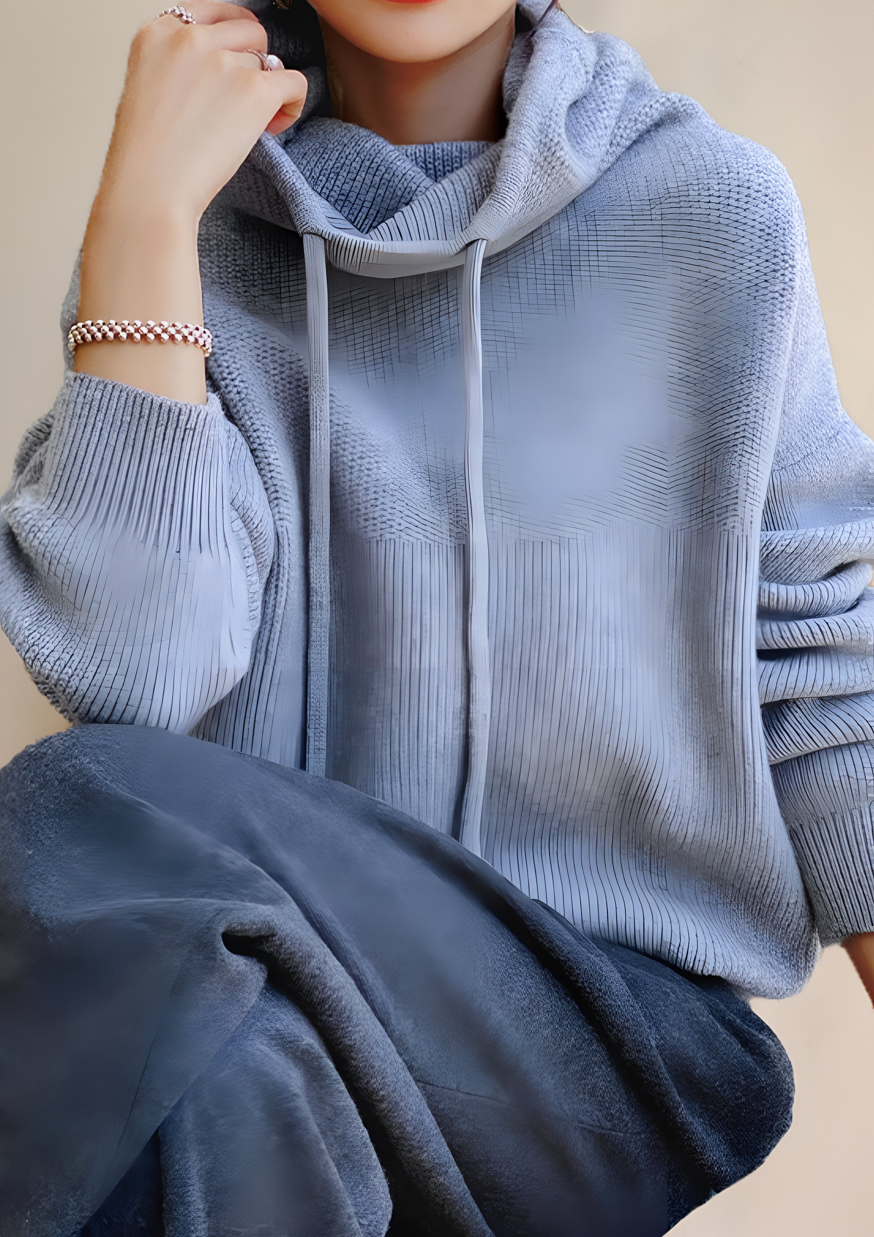 Hooded Pull-Over Jumper | Women's Loose Fit