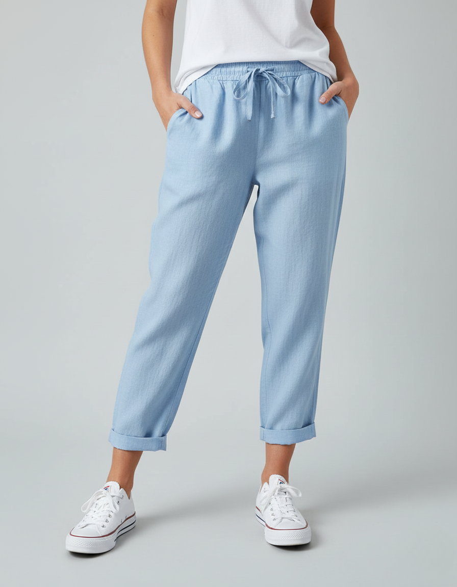Women’s High-Waist Pants | Flowing Fit