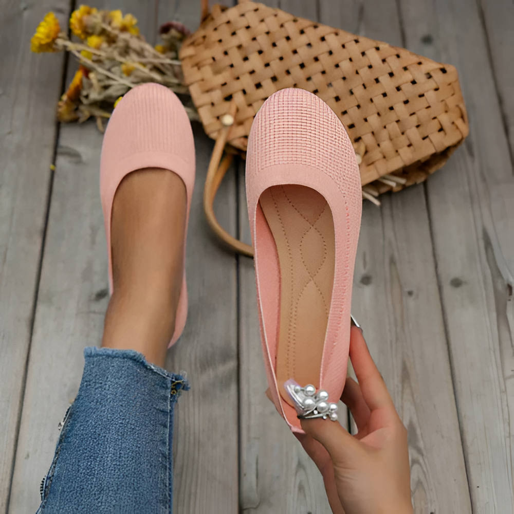 Women's Summer Slip On Pump Shoes | Knit