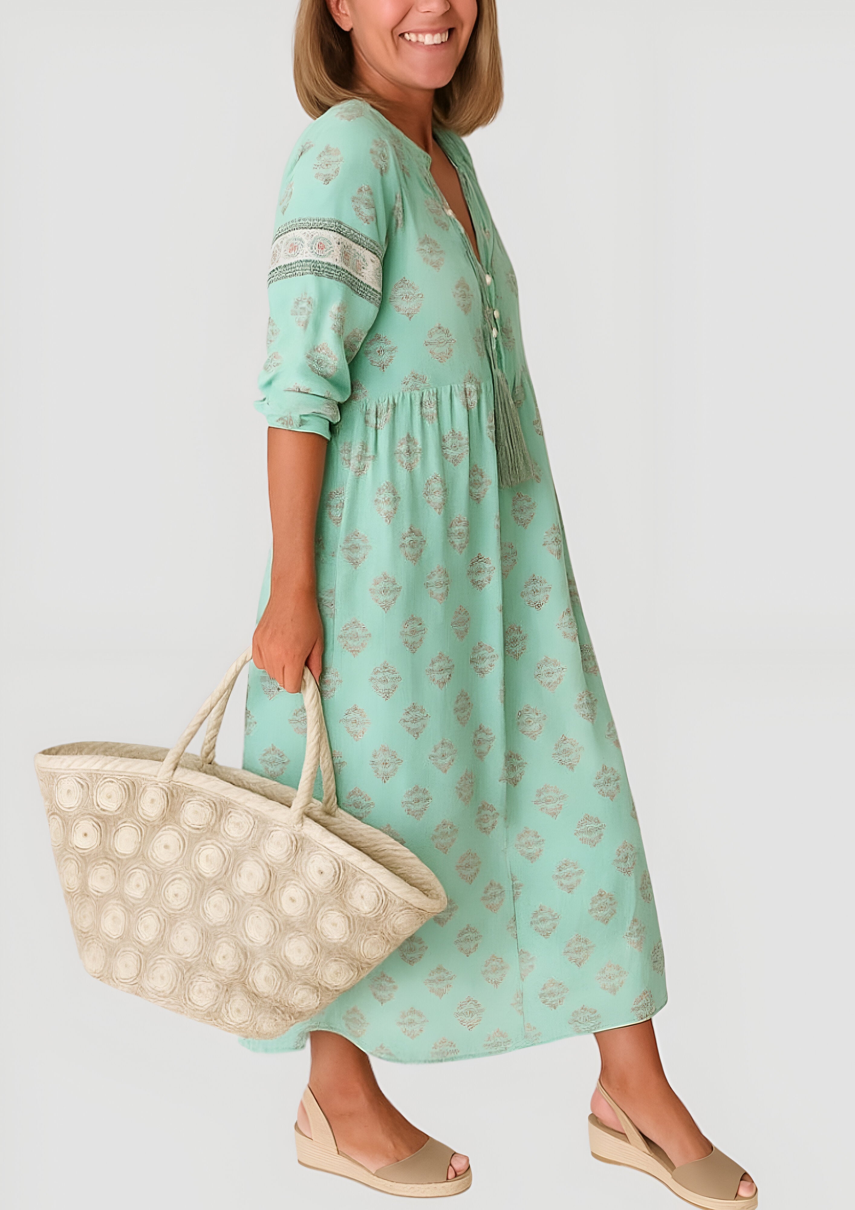 Women's Floral Maxi Dress | Summer Boho Beach Style