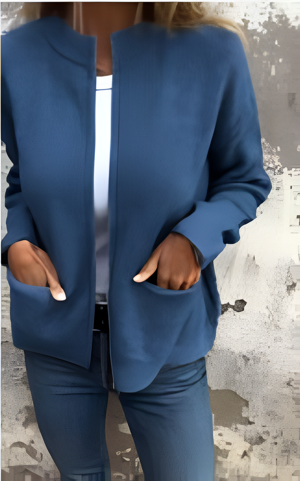 Ribbed Cardigan | Women's Winter Zip-Front Side Pockets