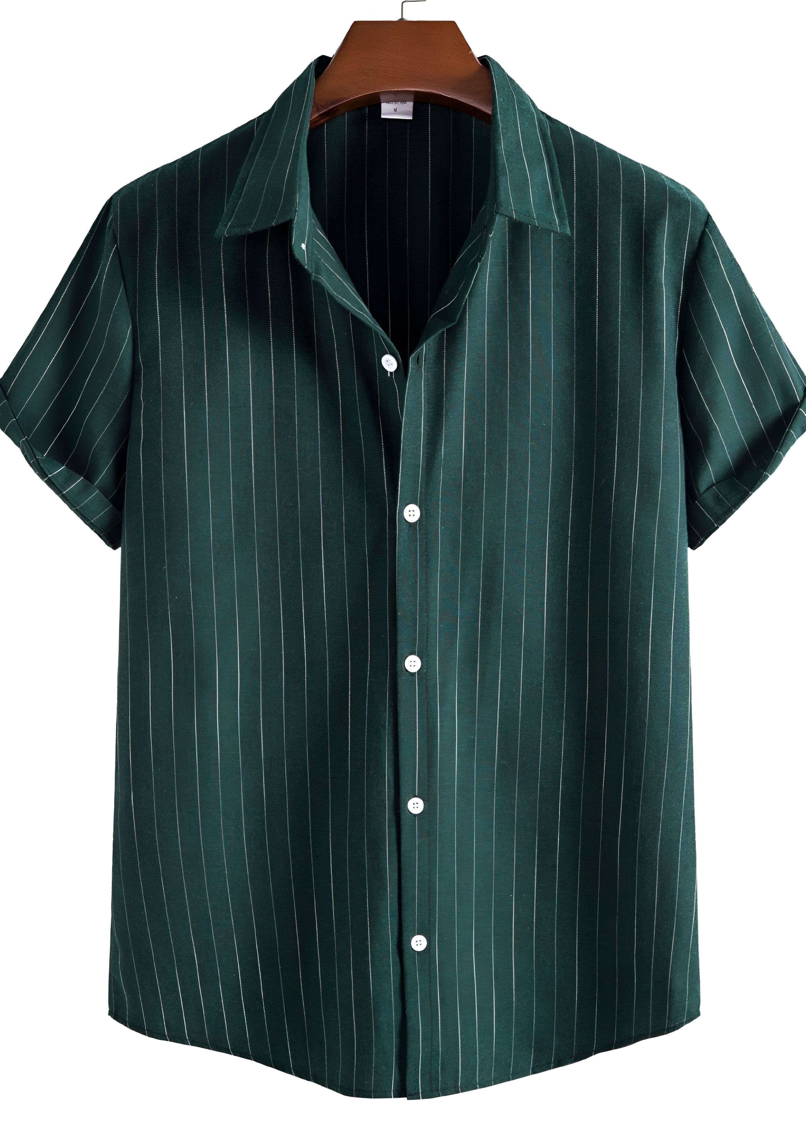 Striped Short Sleeve Shirt | Men's Collar Top