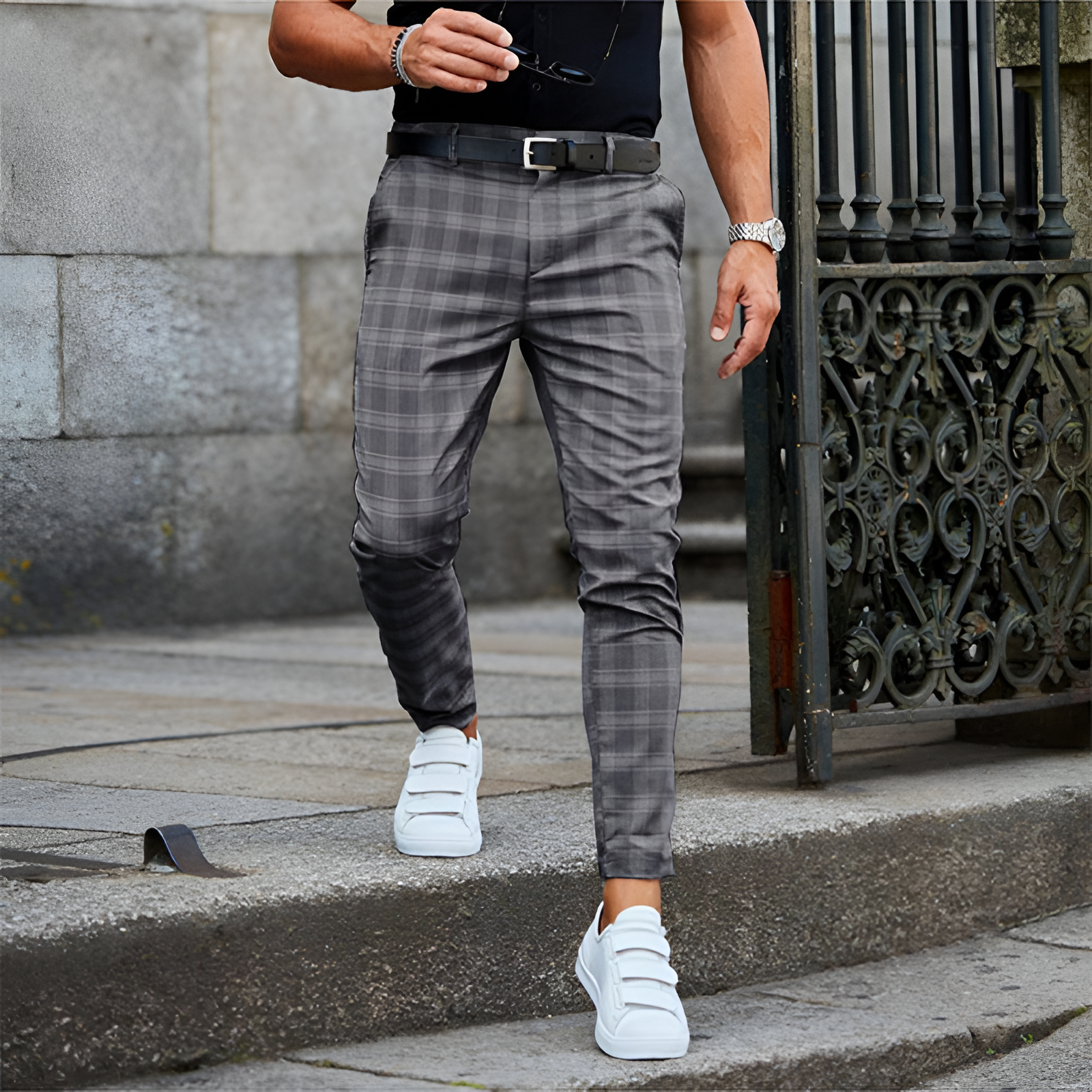 Men's Checkered Trousers | Casual