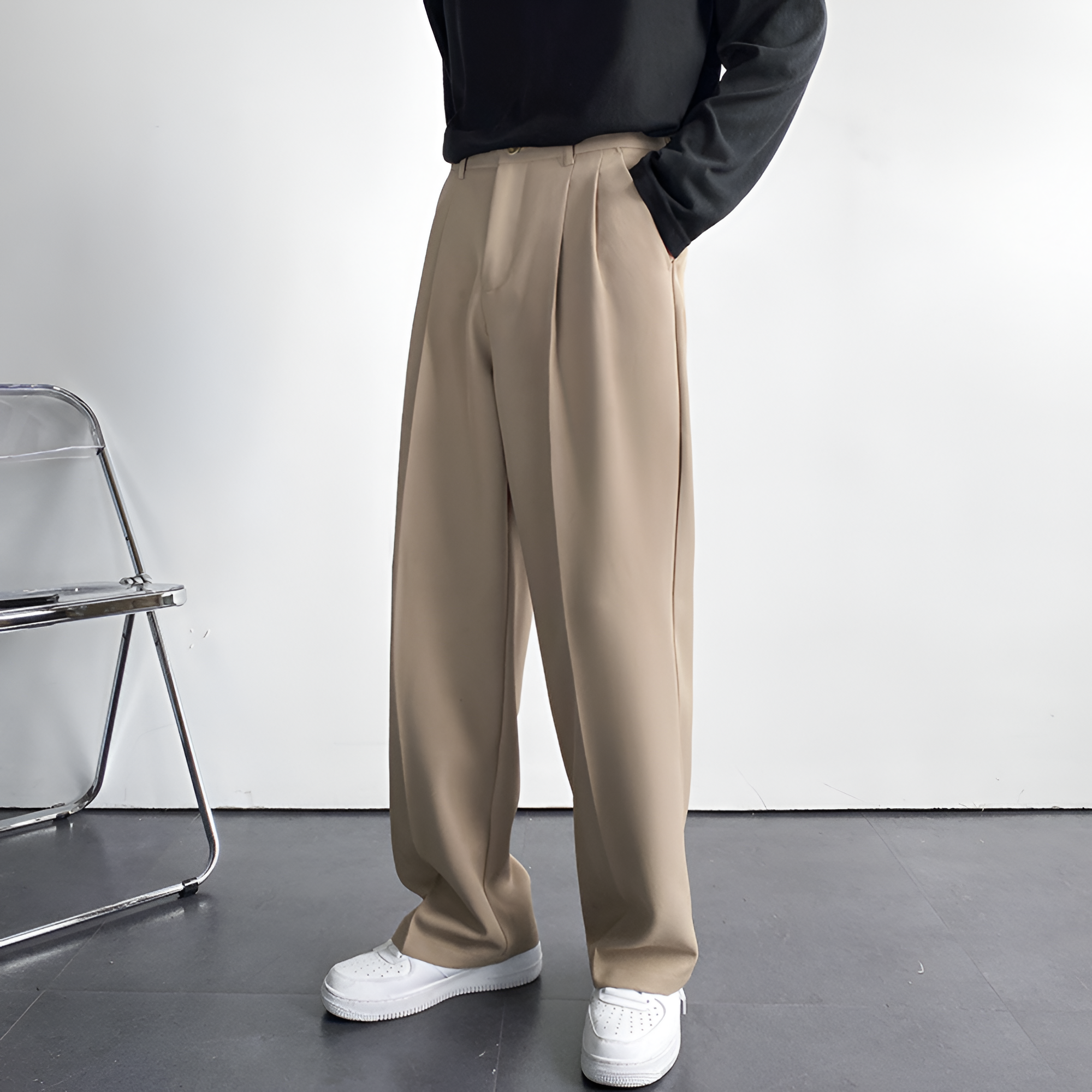 Pleated Trousers | Men's Casual Relaxed