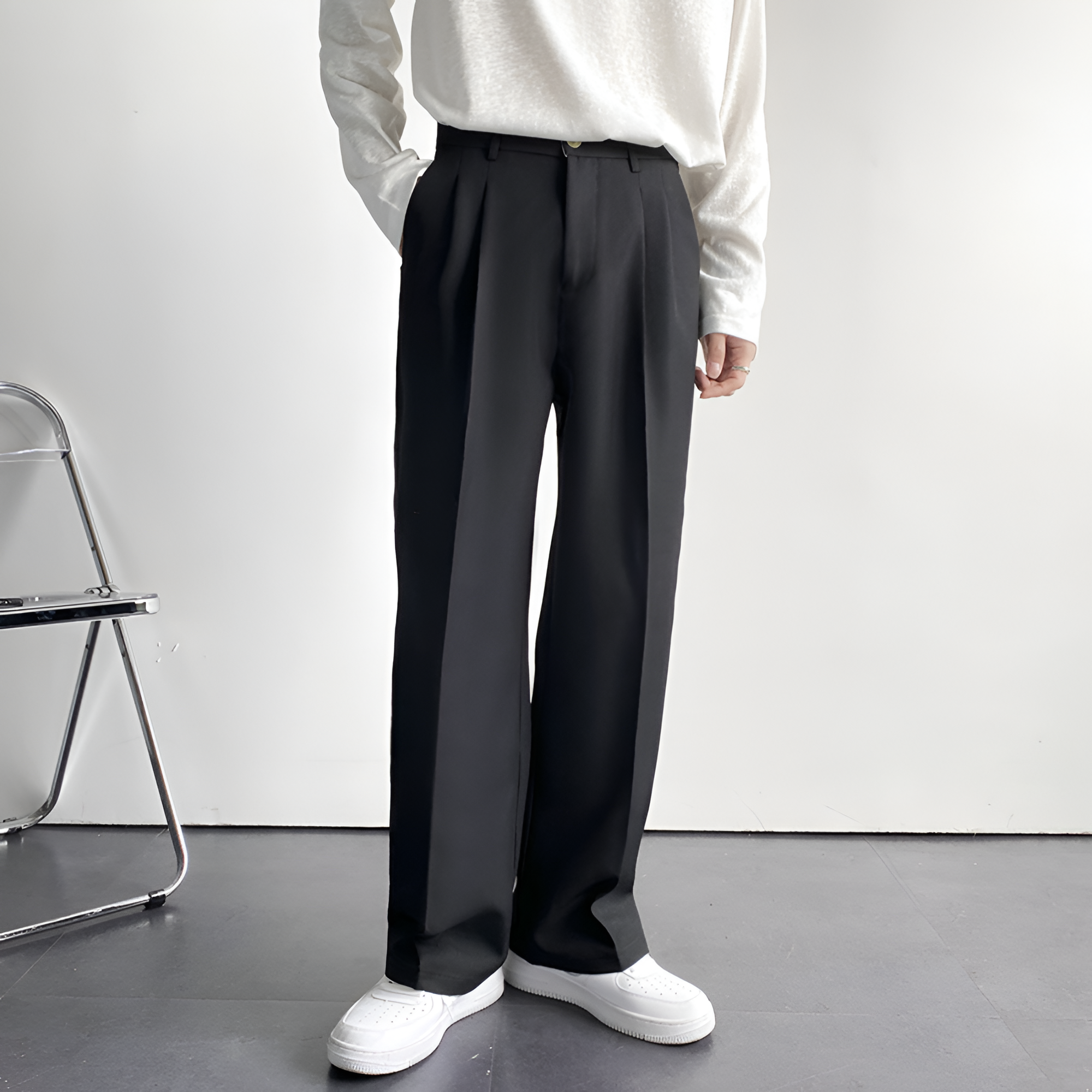 Pleated Trousers | Men's Casual Relaxed